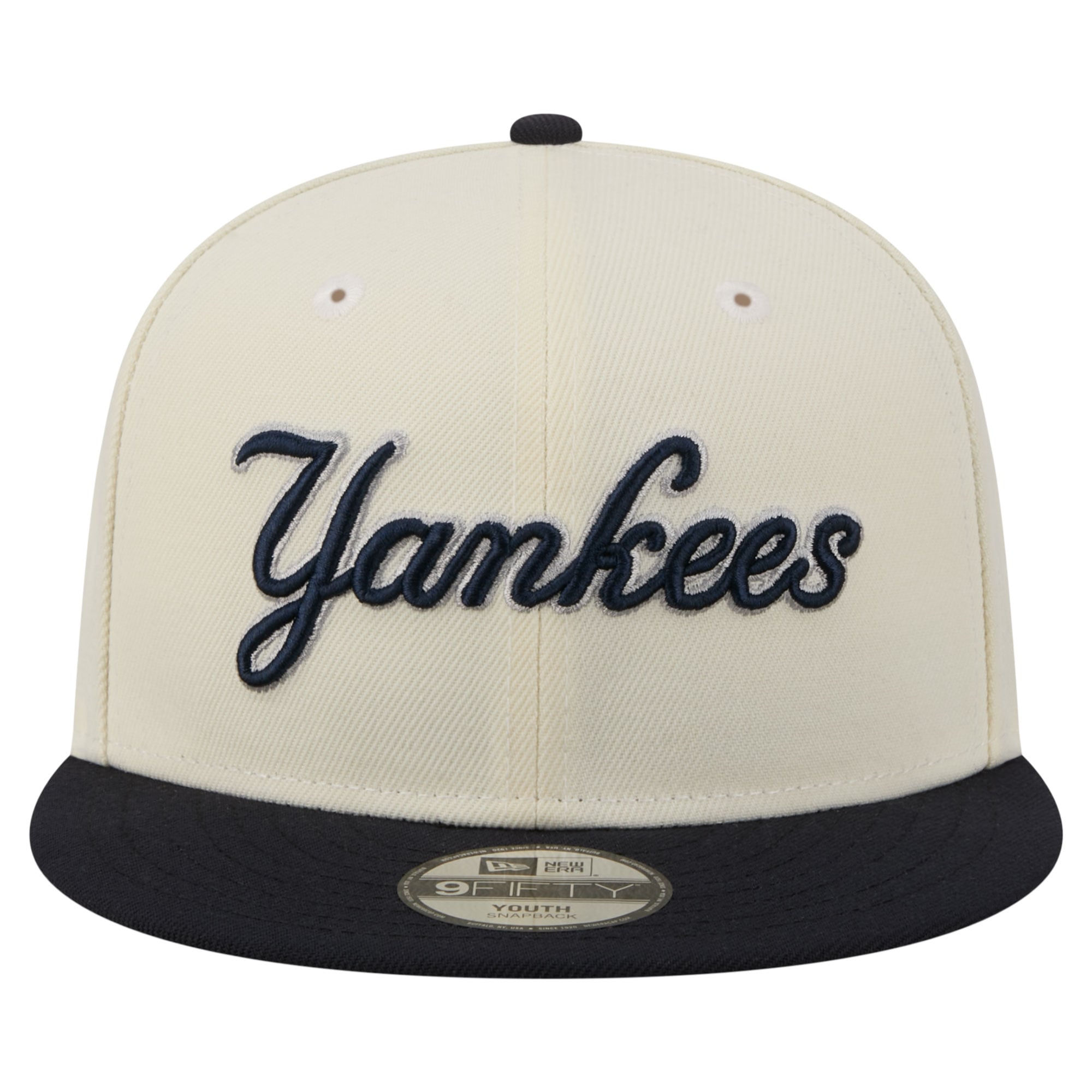 Youth New Era White New York Yankees Two-Tone 9FIFTY Snapback Hat