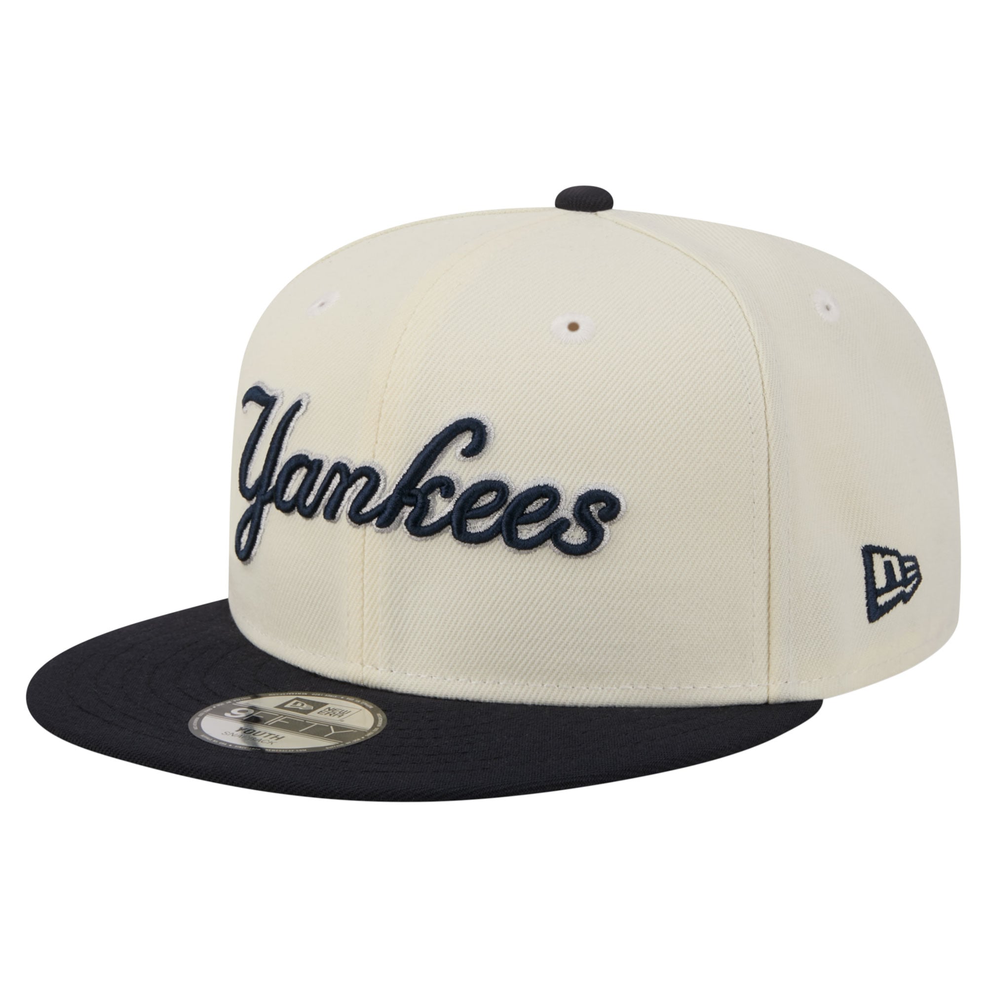 Youth New Era White New York Yankees Two-Tone 9FIFTY Snapback Hat