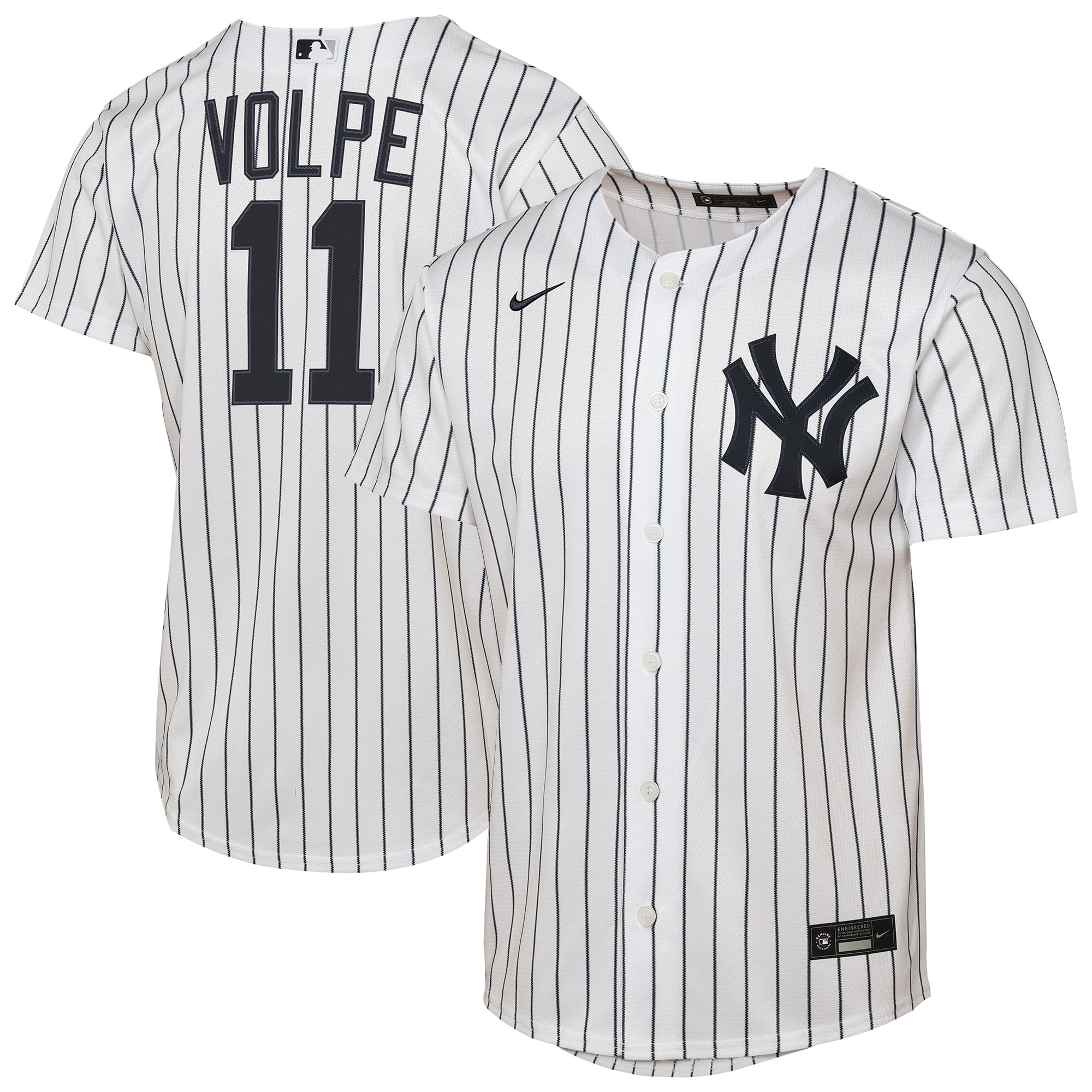 Maillot réplique domicile blanc Nike Anthony Volpe des Yankees de New York pour enfant