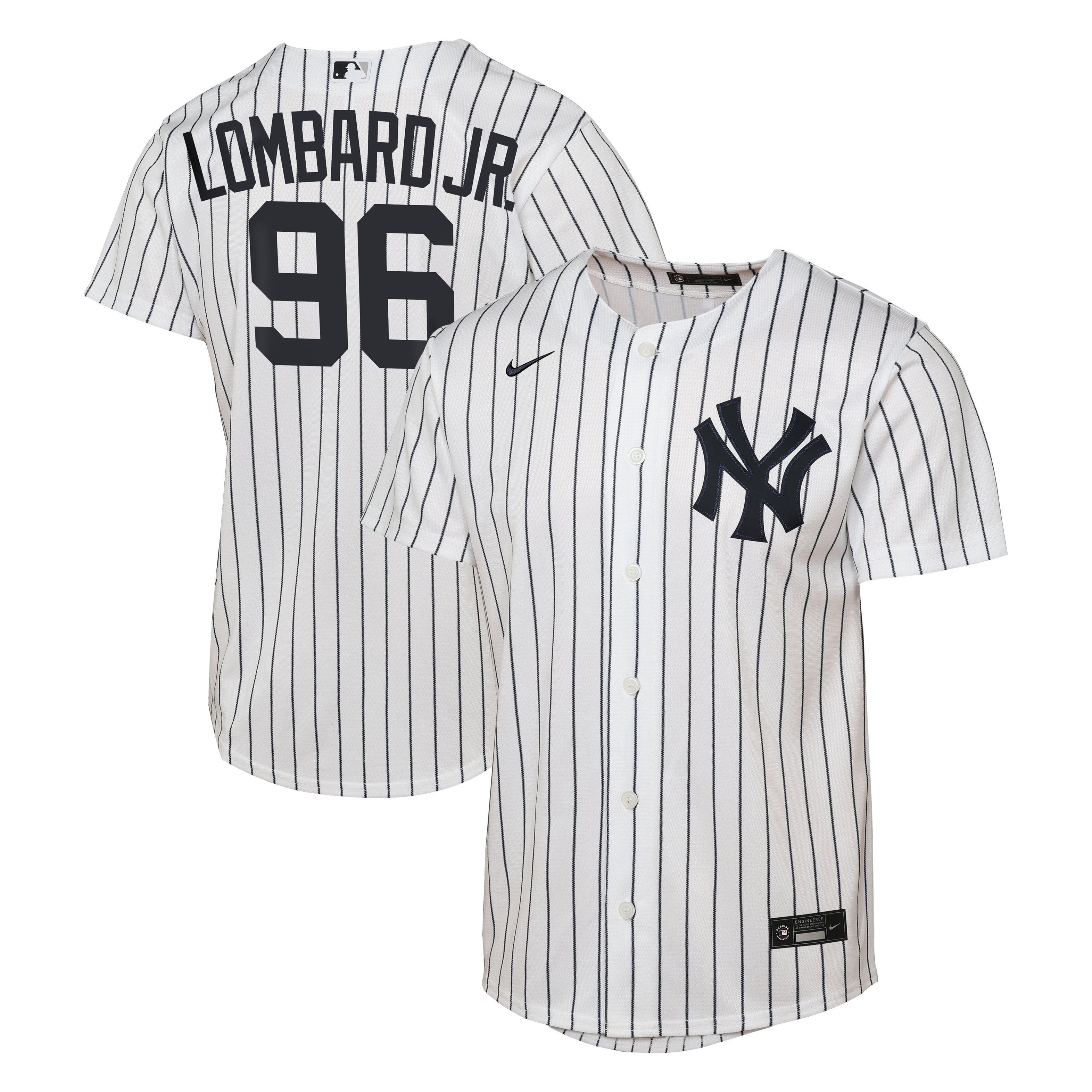 Youth Nike George Lombard Jr. White New York Yankees Home Replica Jersey
