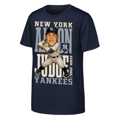 Aaron Judge New York Yankees Outerstuff Youth Caricature Clash T-Shirt - Navy