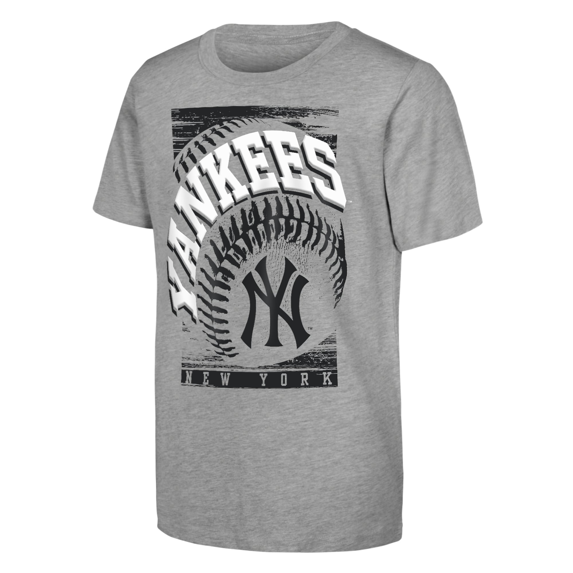 Youth Outerstuff Heather Gray New York Yankees Speed Pitch T-Shirt