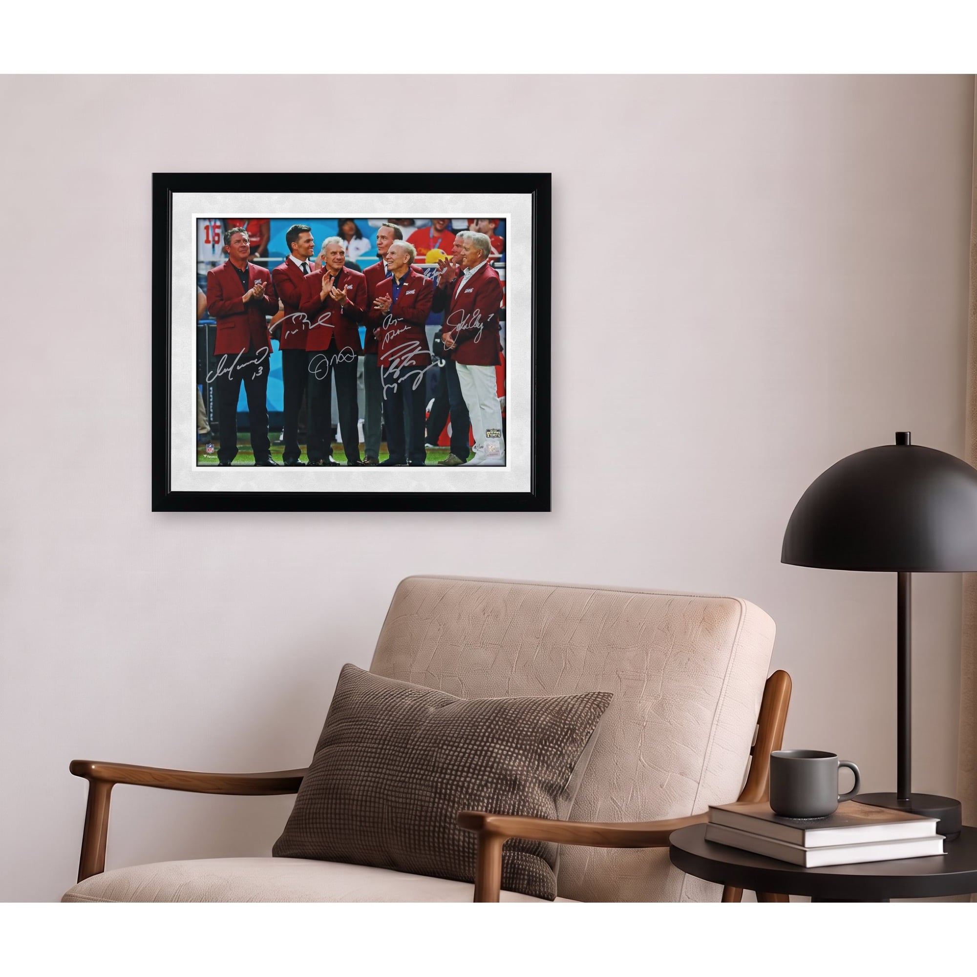 NFL Top 100 Quarterbacks Autographed 16" x 20" Red Jacket Ceremony Photograph - Limited Edition of 100