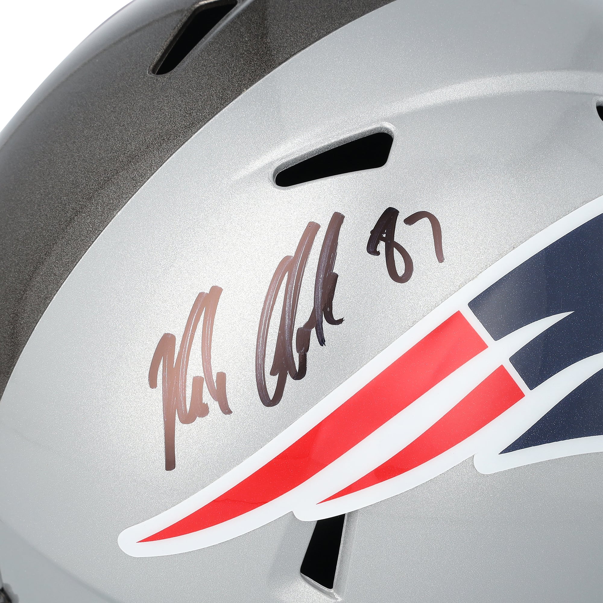Rob Gronkowski Autographed Riddell Speed Replica Helmet