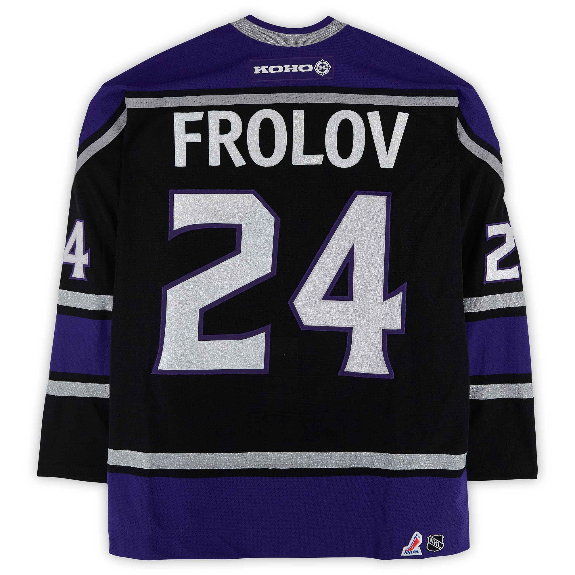 Alexander Frolov Los Angeles Kings Game-Used #24 Black KOHO Jersey from the 2003 NHL YoungStars Game