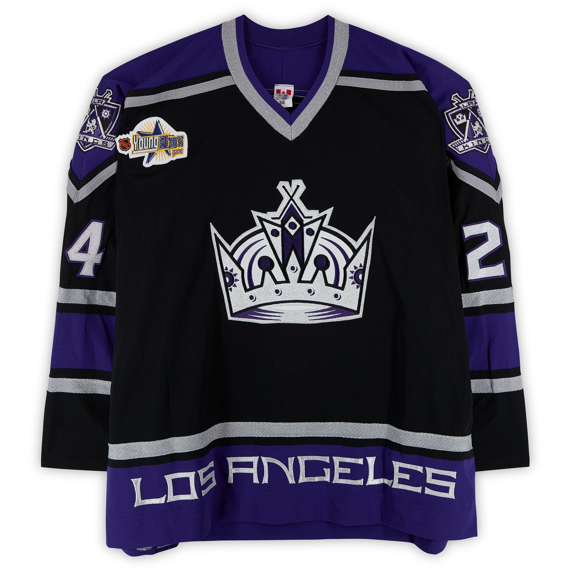 Alexander Frolov Los Angeles Kings Game-Used #24 Black KOHO Jersey from the 2003 NHL YoungStars Game