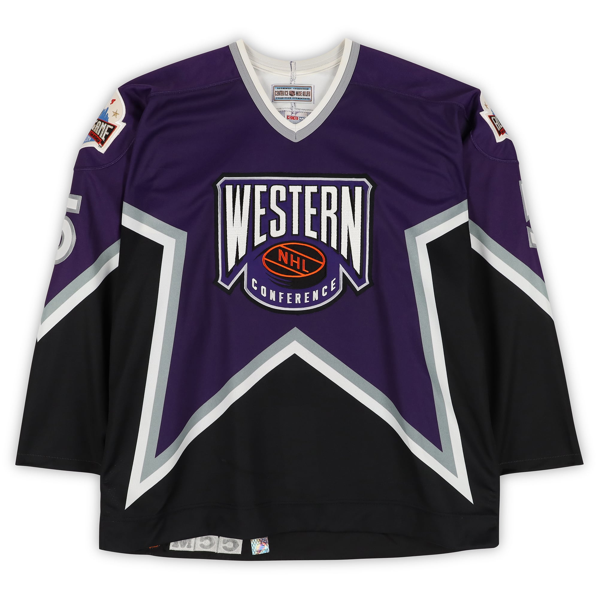 Maillot violet n° 5 autographié par Alexei Kasatonov (Conférence Ouest) porté lors du Match des étoiles de la LNH de 1994