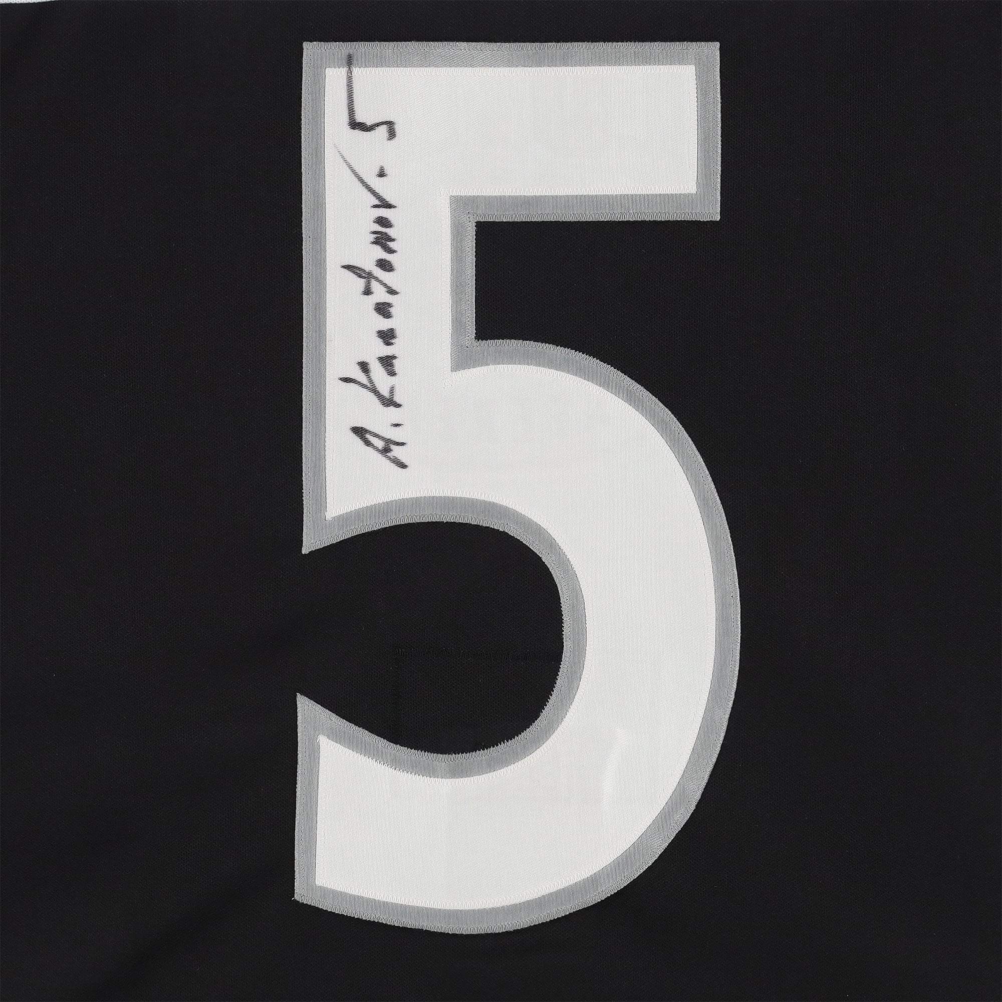 Maillot violet n° 5 autographié par Alexei Kasatonov (Conférence Ouest) porté lors du Match des étoiles de la LNH de 1994