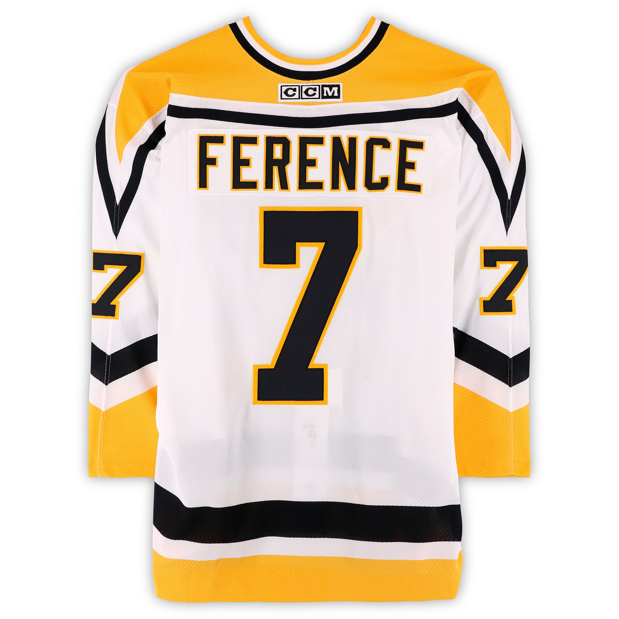 Andrew Ference Team Fox Game-Used #7 White Jersey from the 2002 NHL YoungStars Game