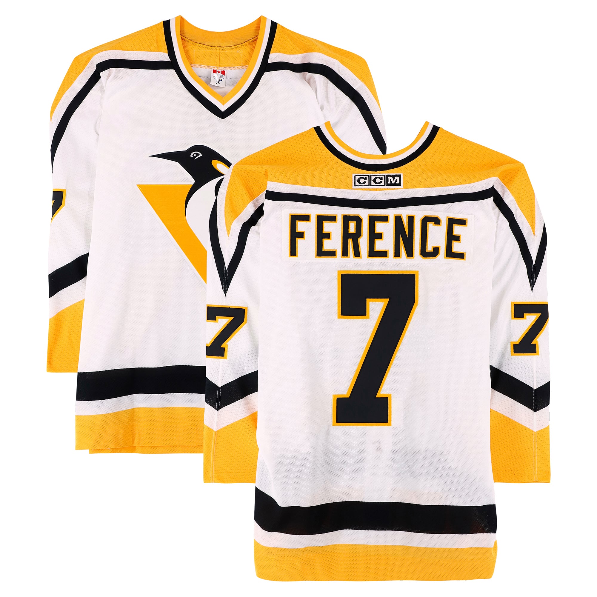 Andrew Ference Team Fox Game-Used #7 White Jersey from the 2002 NHL YoungStars Game