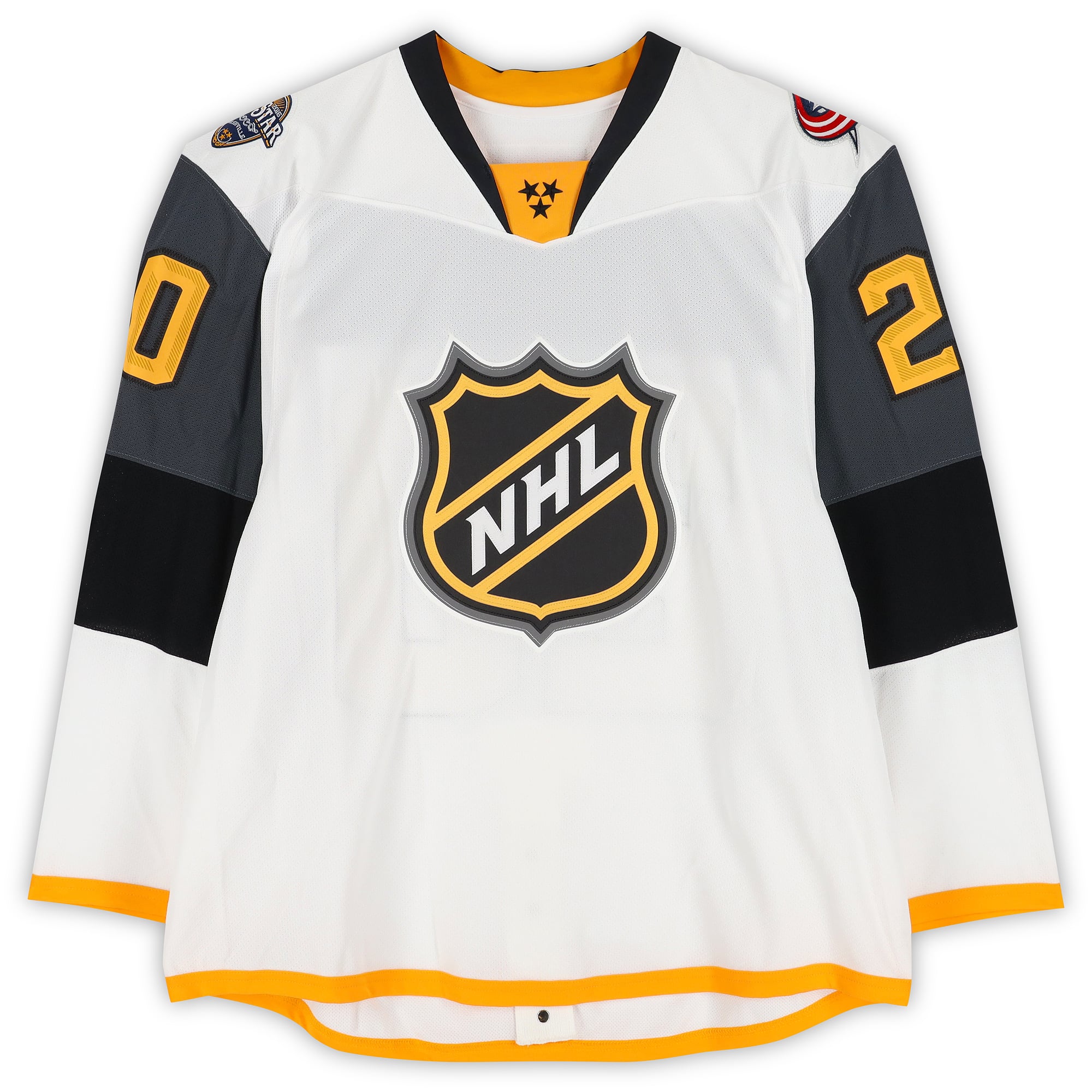 Brandon Saad Metropolitan Division Game-Used #20 White Reebok Jersey from the 2016 NHL All-Star Game