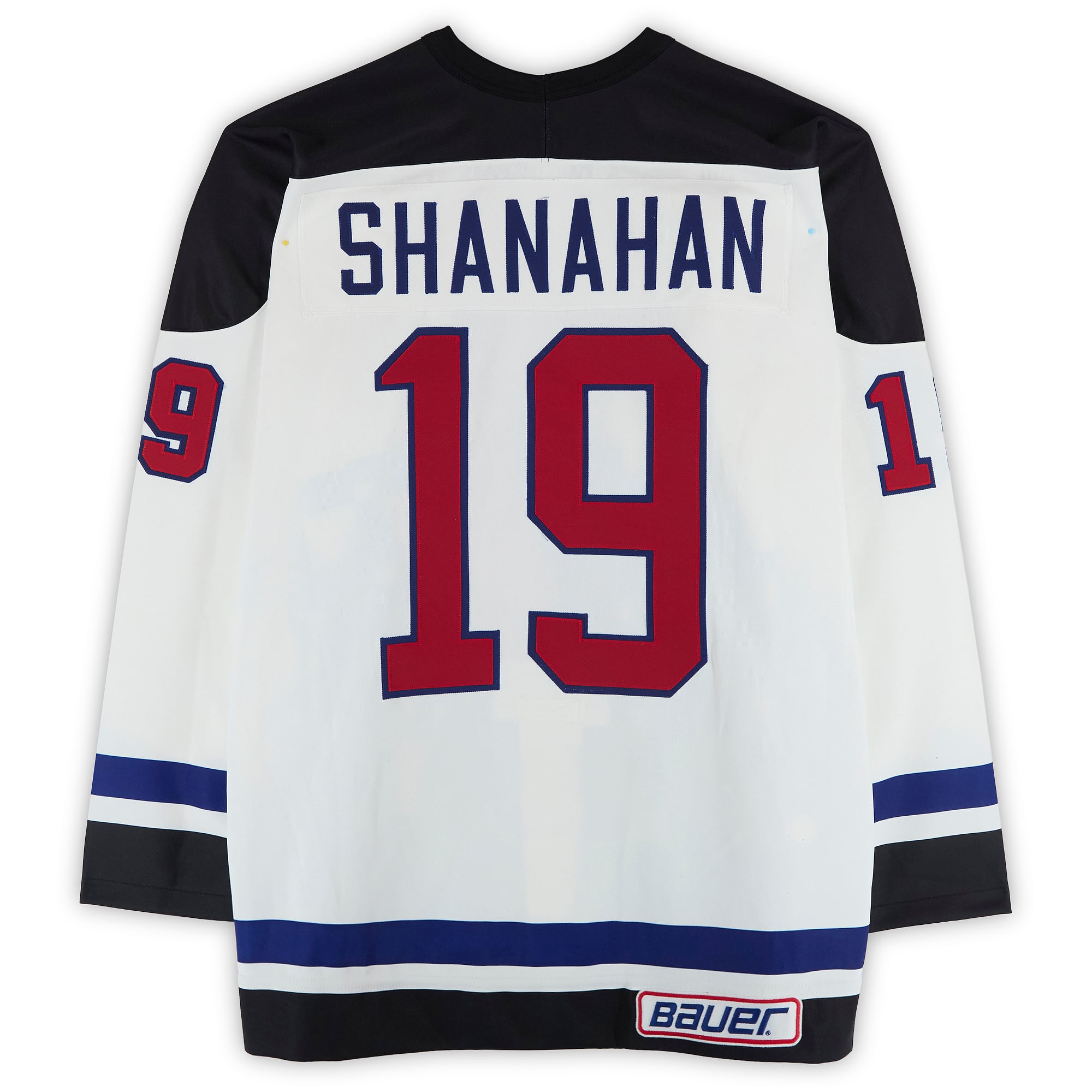 Brendan Shanahan Team Ontario Game-Used #19 White Bauer Jersey from the 1994 NHL 4 on 4 Challenge