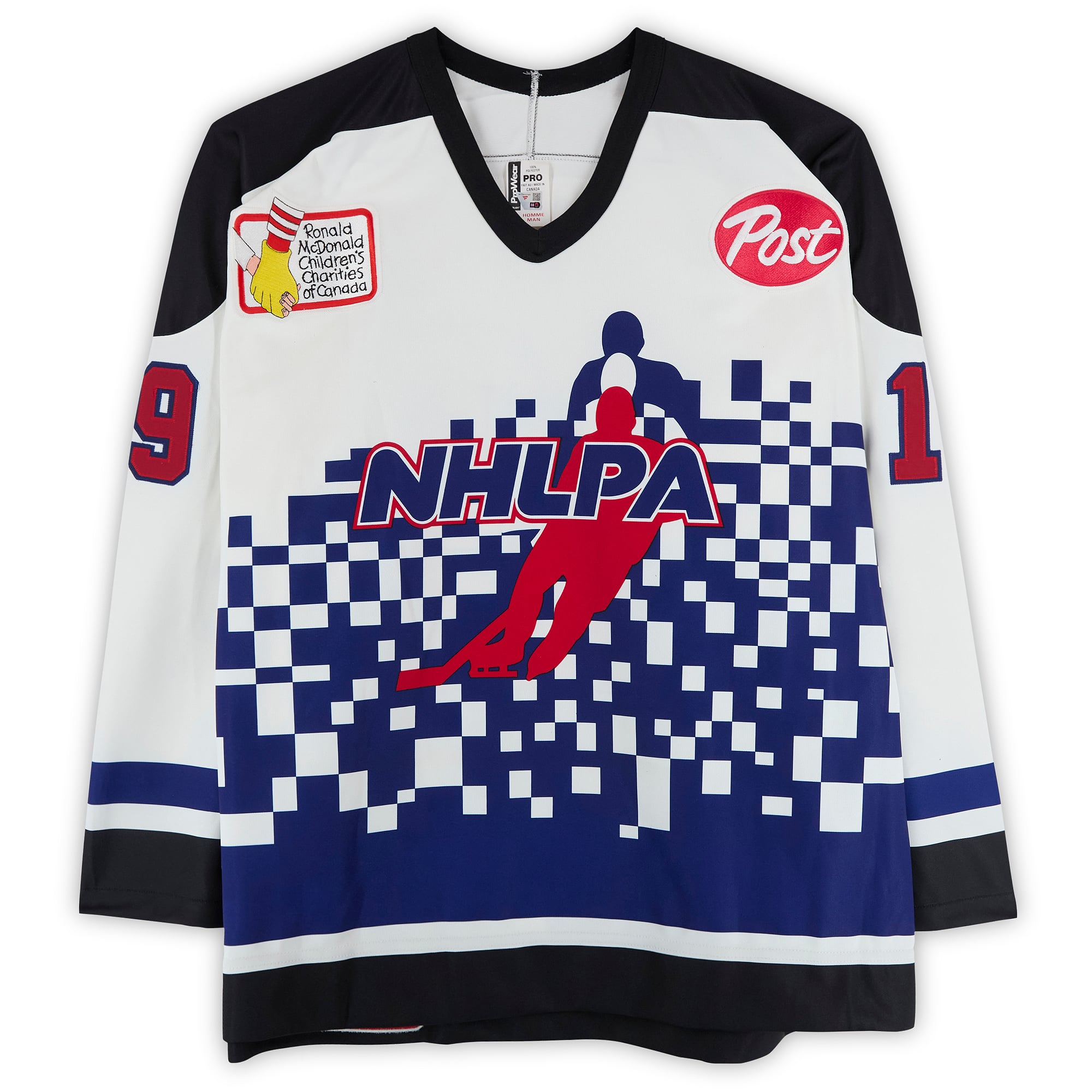Brendan Shanahan Team Ontario Game-Used #19 White Bauer Jersey from the 1994 NHL 4 on 4 Challenge