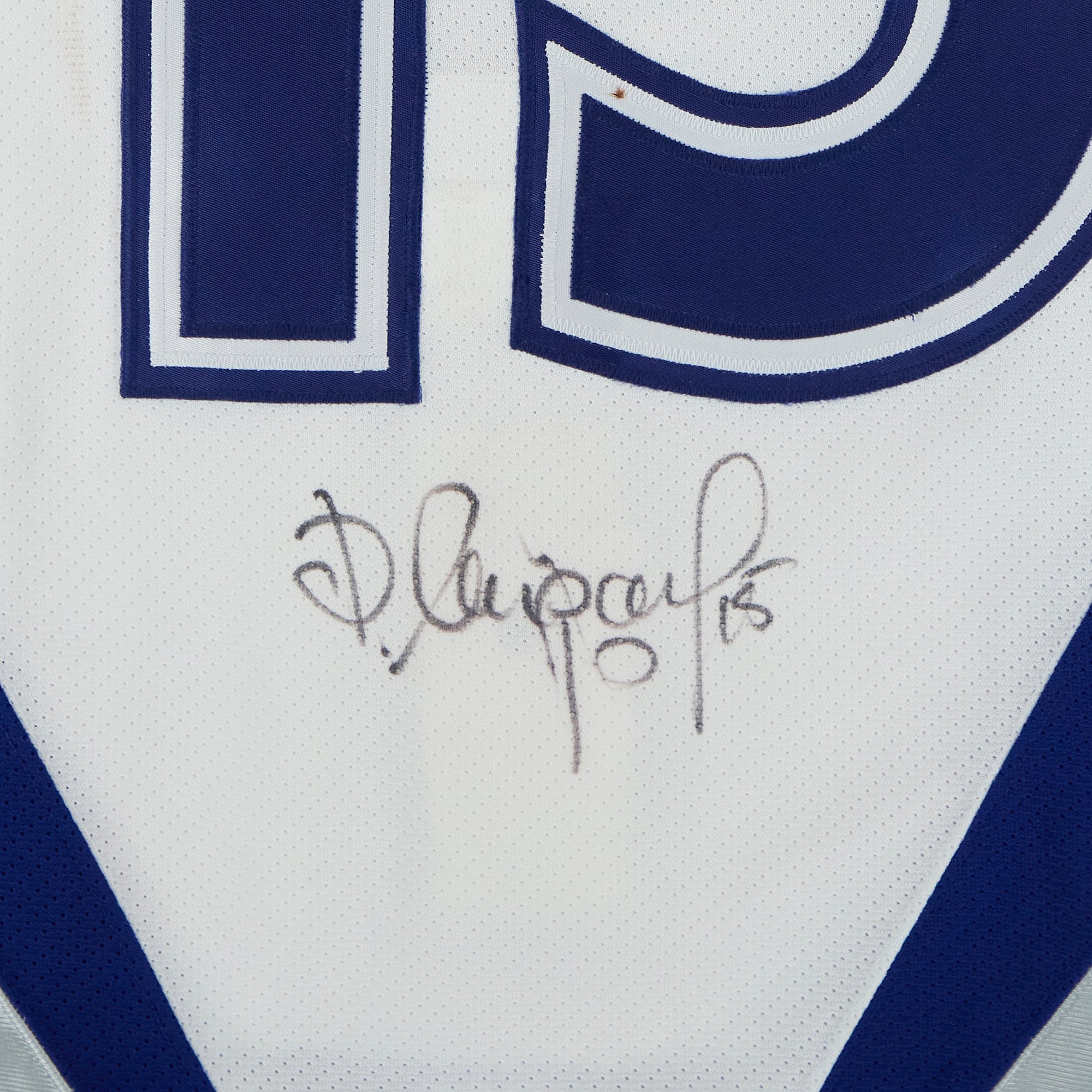 Dmitri Mironov Team World Autographed Game-Used #15 White Jersey from the 1998 NHL All-Star Game