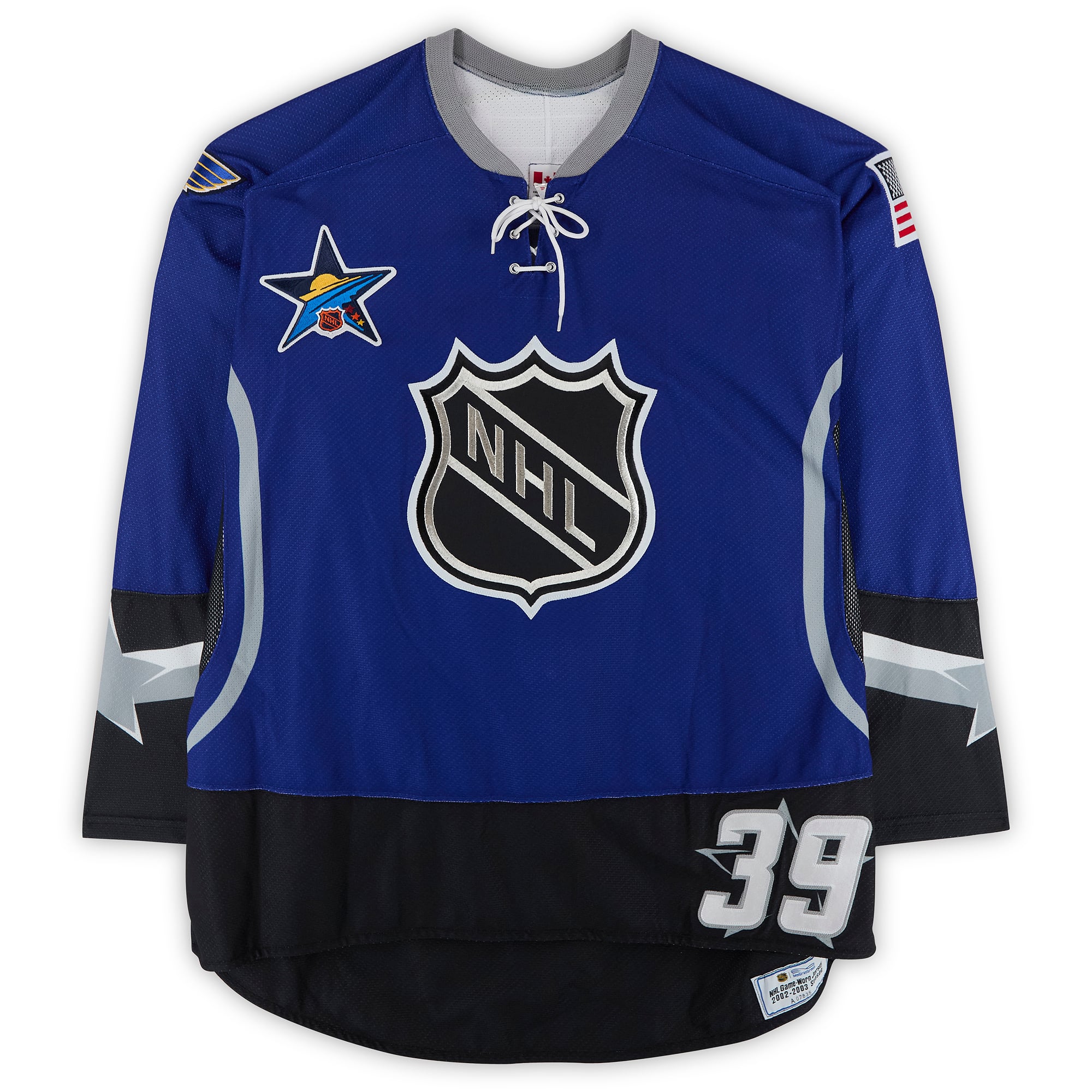 Doug Weight Western Conference Autographed Game-Used #39 Blue CCM Jersey from the 2003 NHL All-Star Game