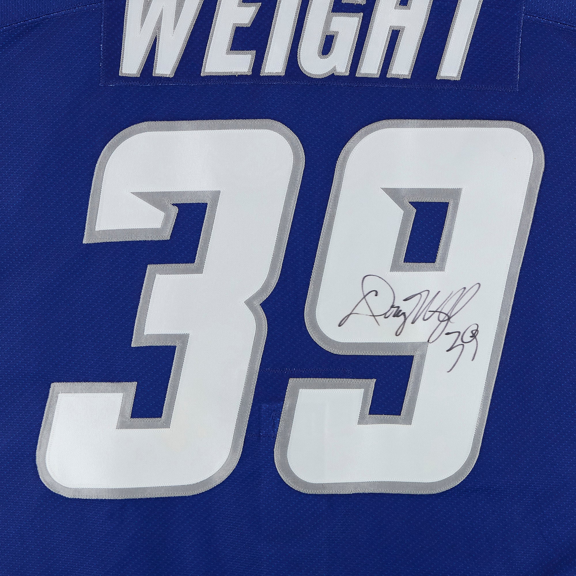 Doug Weight Western Conference Autographed Game-Used #39 Blue CCM Jersey from the 2003 NHL All-Star Game