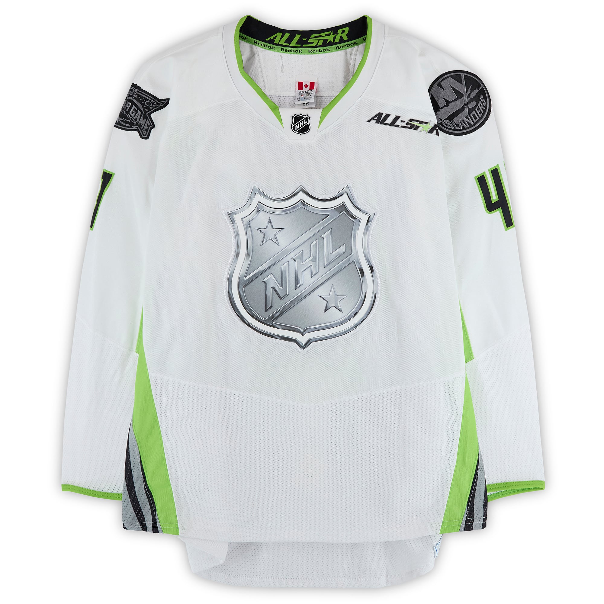 Jaroslav Halak Team Toews Autographed Player-Issued #41 White Reebok Jersey from the 2015 NHL All-Star Game