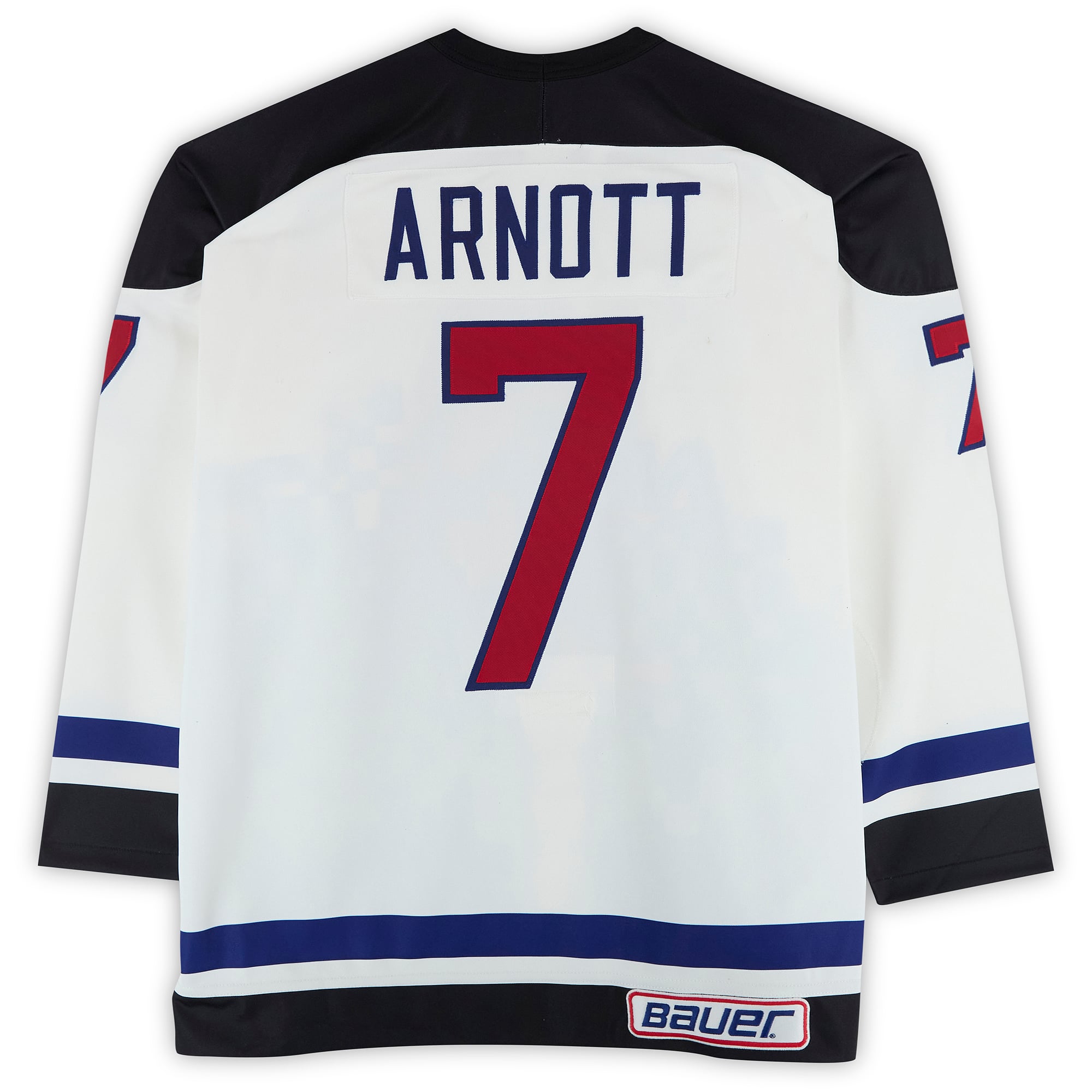 Jason Arnott Team Ontario Game-Used #7 White Bauer Jersey from the 1994 NHL 4 on 4 Challenge