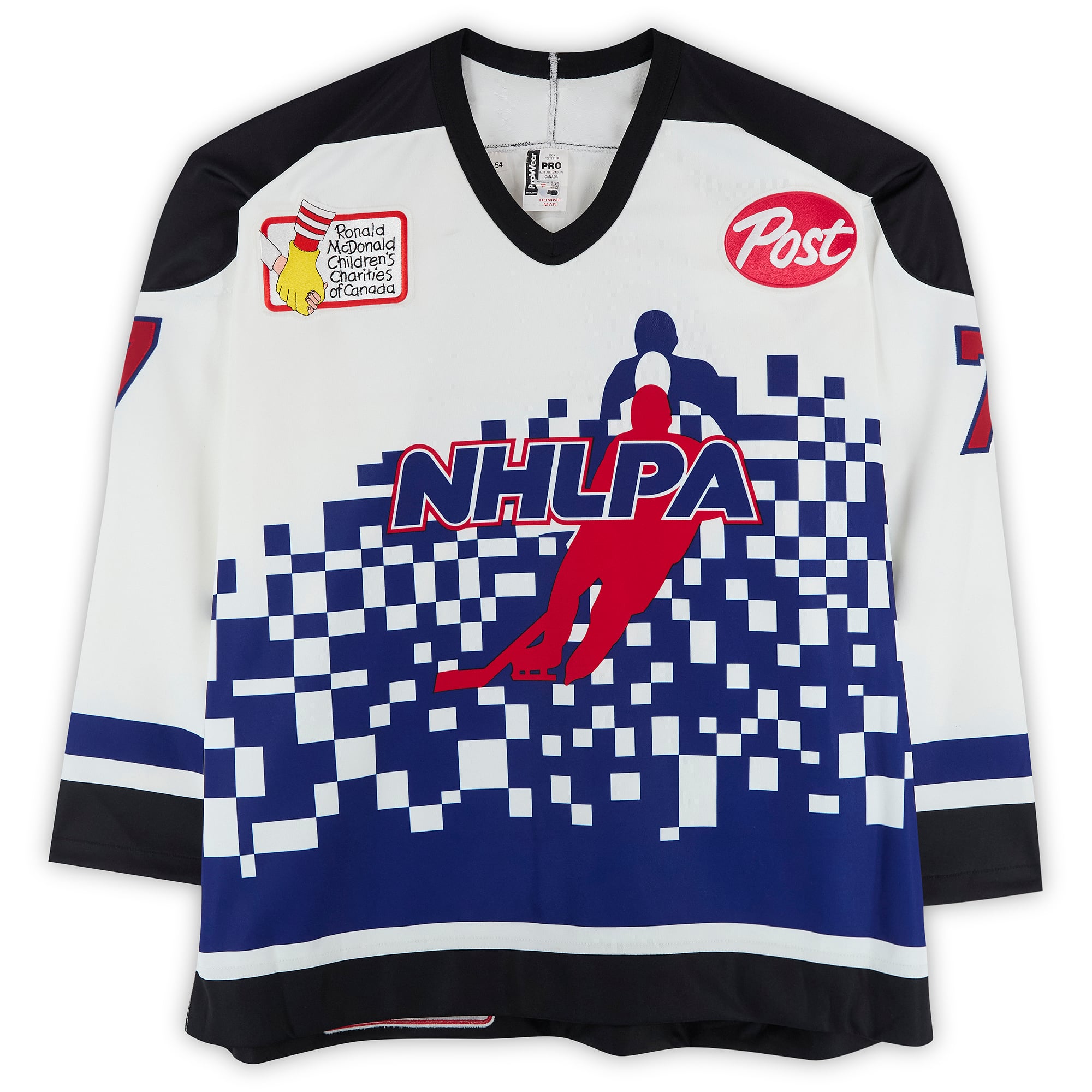 Jason Arnott Team Ontario Game-Used #7 White Bauer Jersey from the 1994 NHL 4 on 4 Challenge