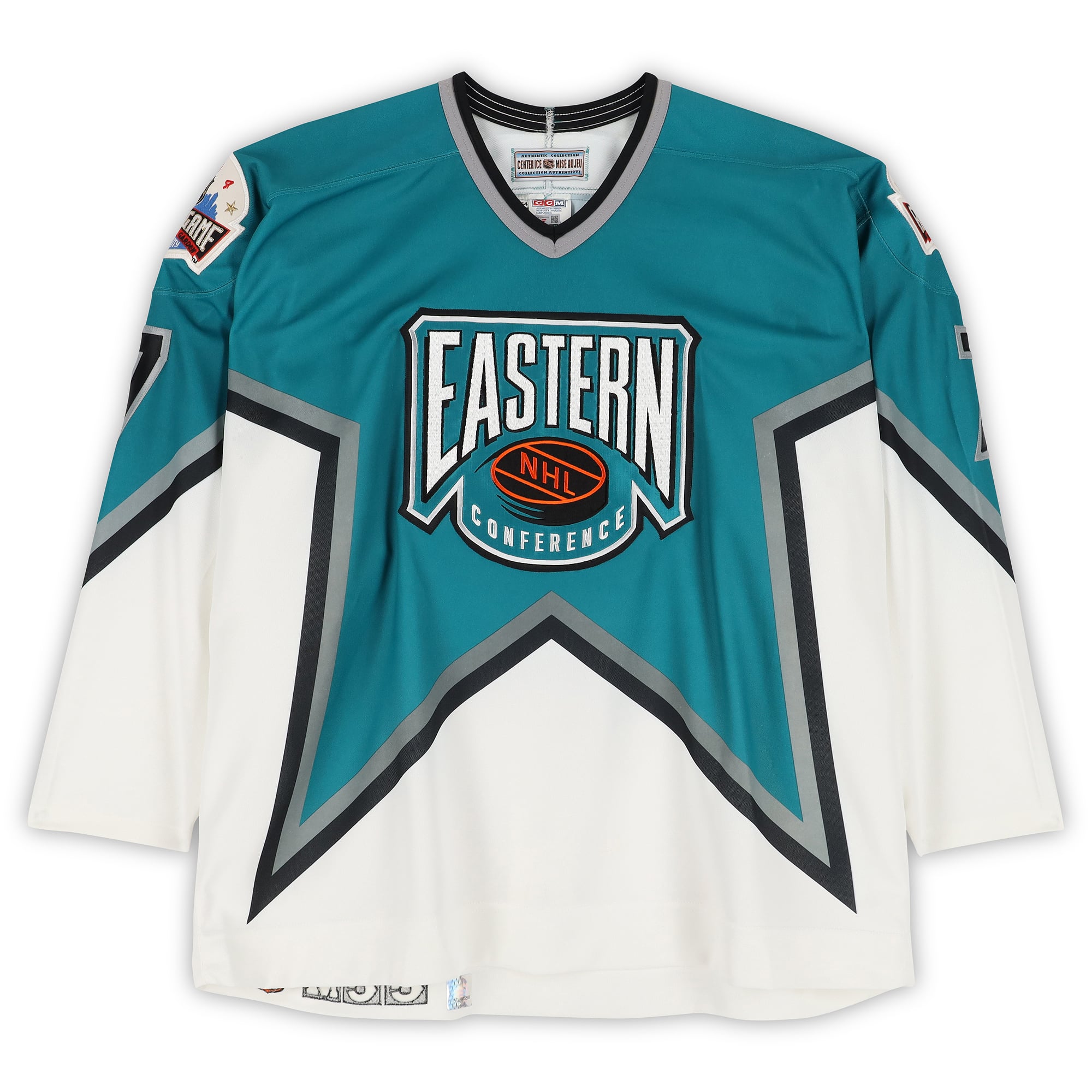 Maillot blanc n° 7 autographié par Joe Mullen (Conférence Est) porté lors du Match des étoiles de la LNH de 1994