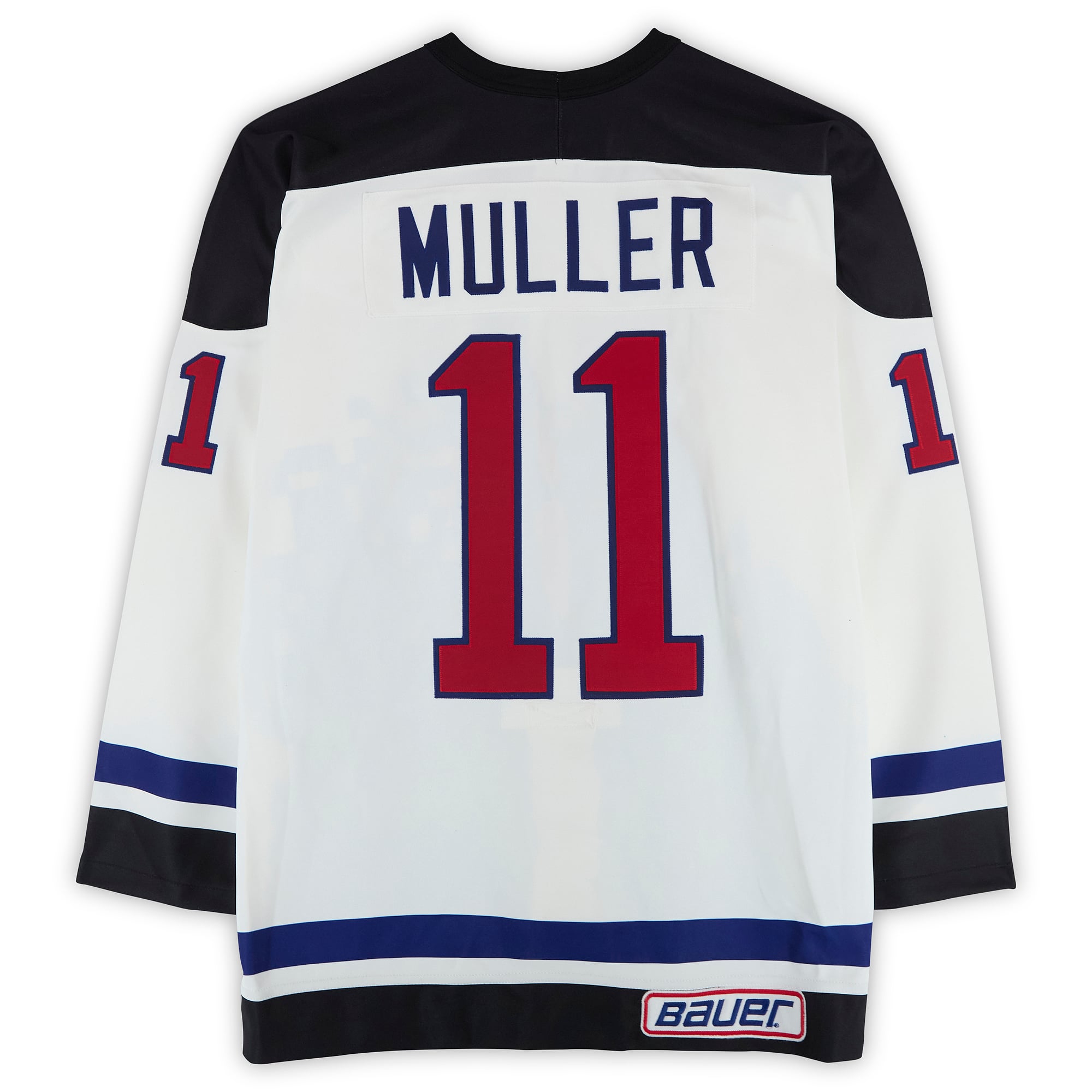 Kirk Muller Team Ontario Game-Used #11 White Bauer Jersey from the 1994 NHL 4 on 4 Challenge