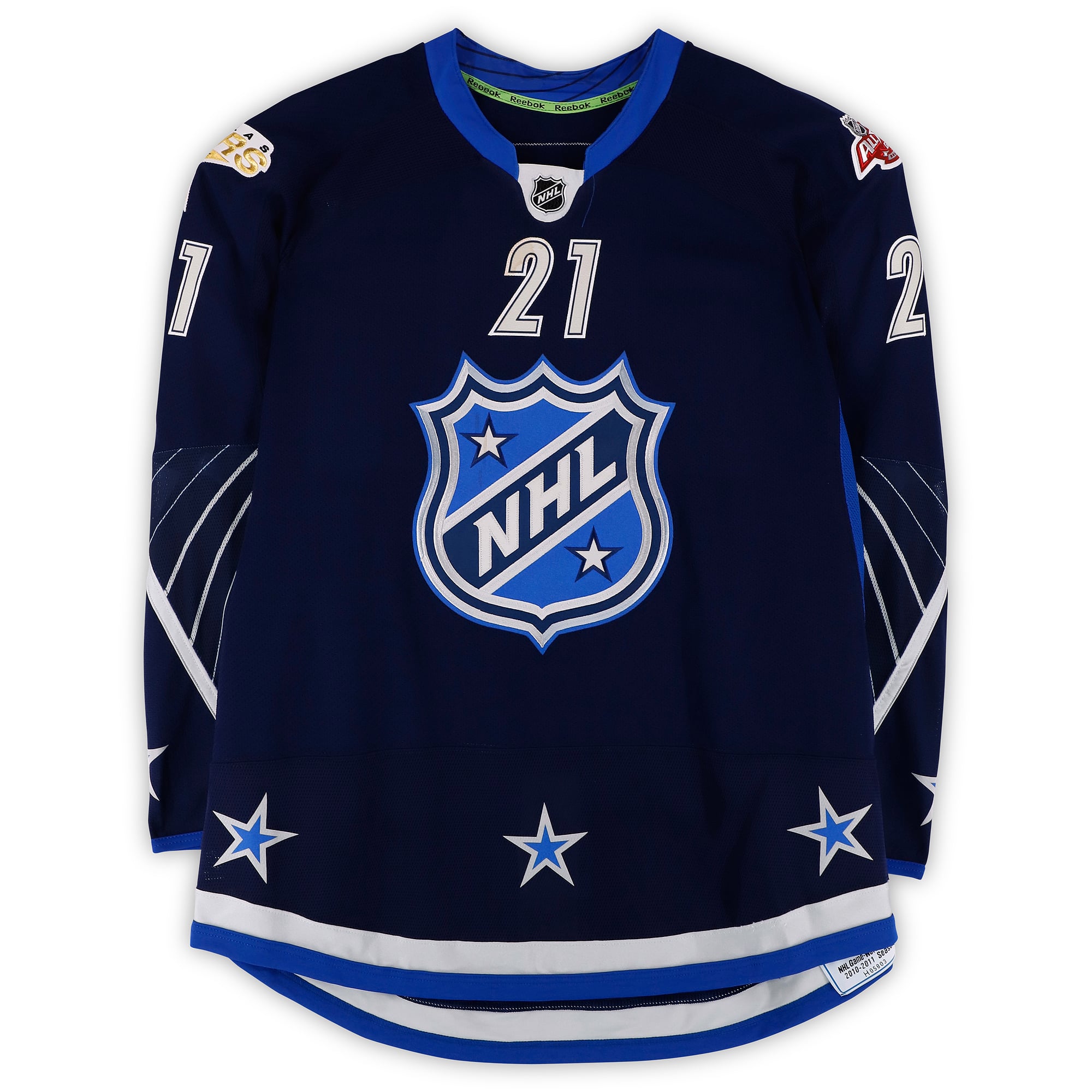 Loui Eriksson Team Lidstrom Autographed Game-Used #21 Blue Jersey from the 2011 NHL All-Star Game