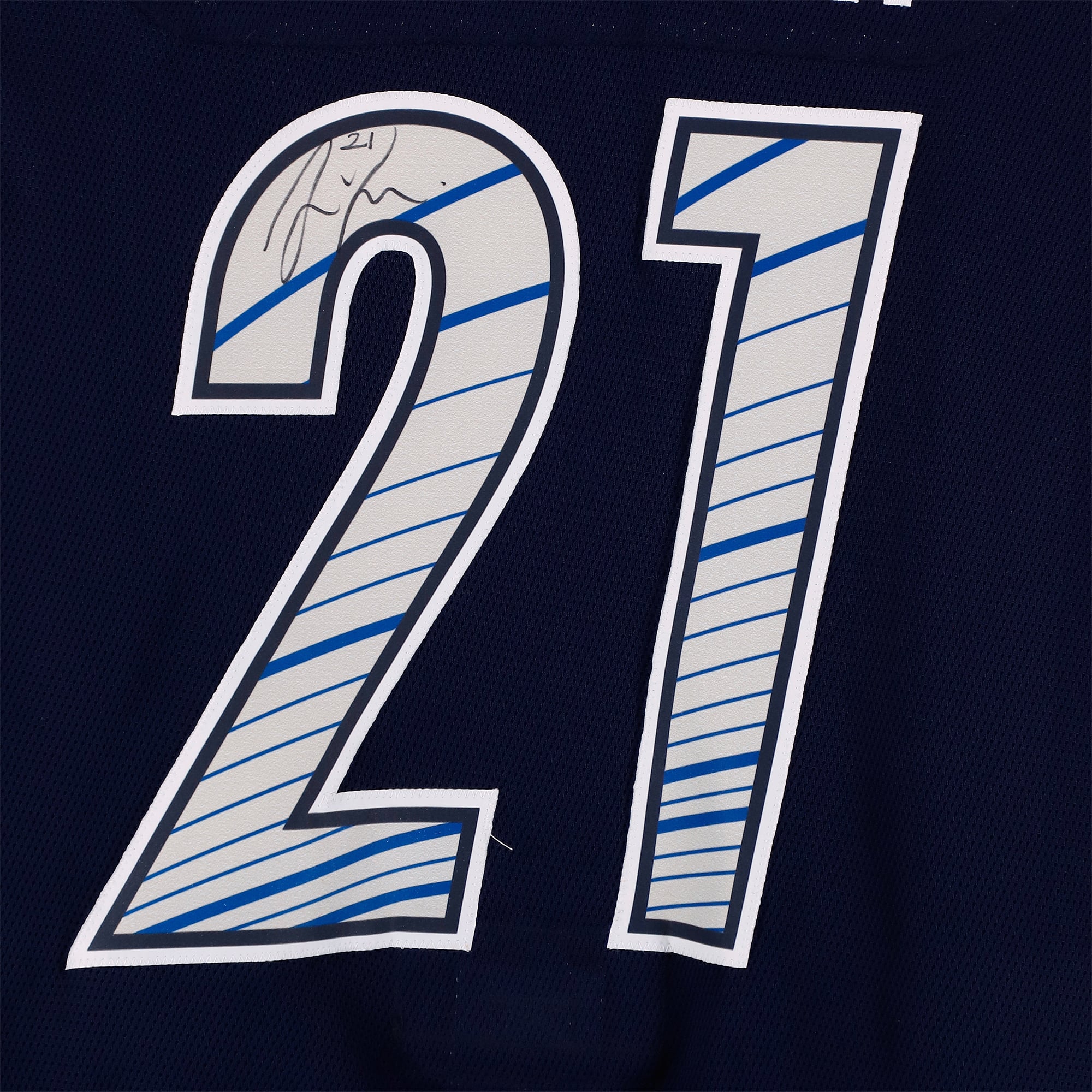 Loui Eriksson Team Lidstrom Autographed Game-Used #21 Blue Jersey from the 2011 NHL All-Star Game