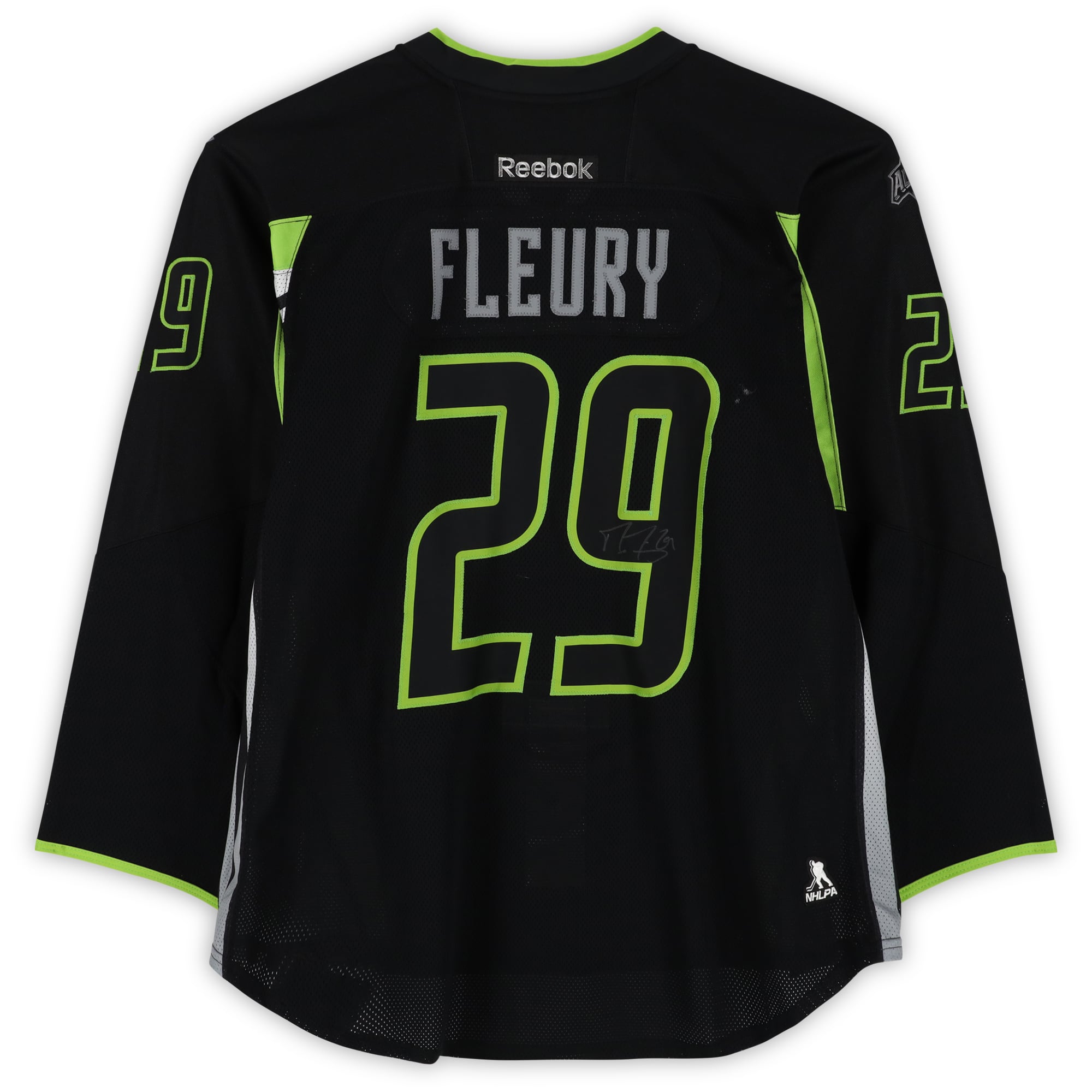 Marc-Andre Fleury Team Foligno Autographed Player-Issued #29 Black Jersey from the 2015 NHL All-Star Game