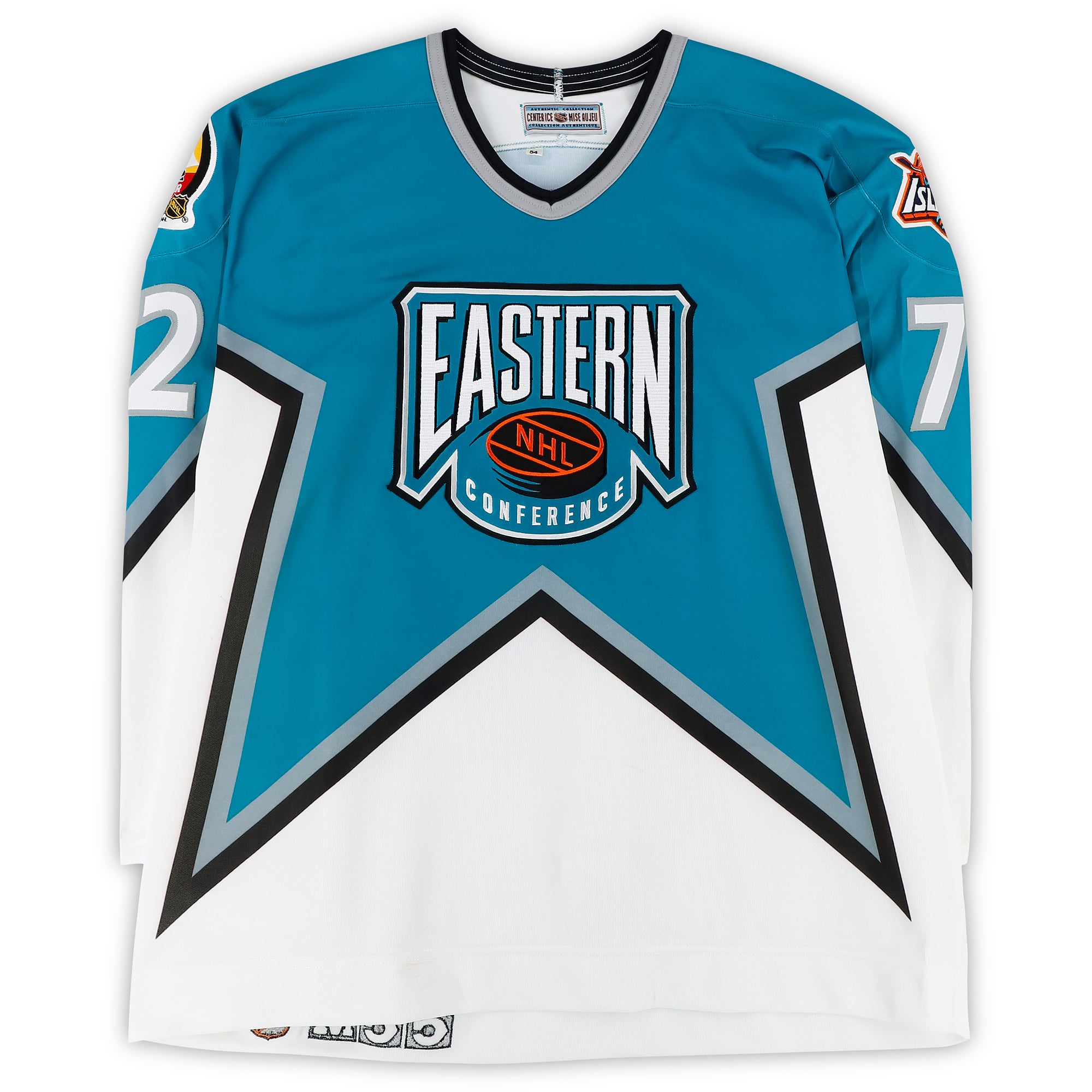 Mathieu Schneider Eastern Conference Autographed Game-Used #72 White Jersey from the 1996 NHL All-Star Game
