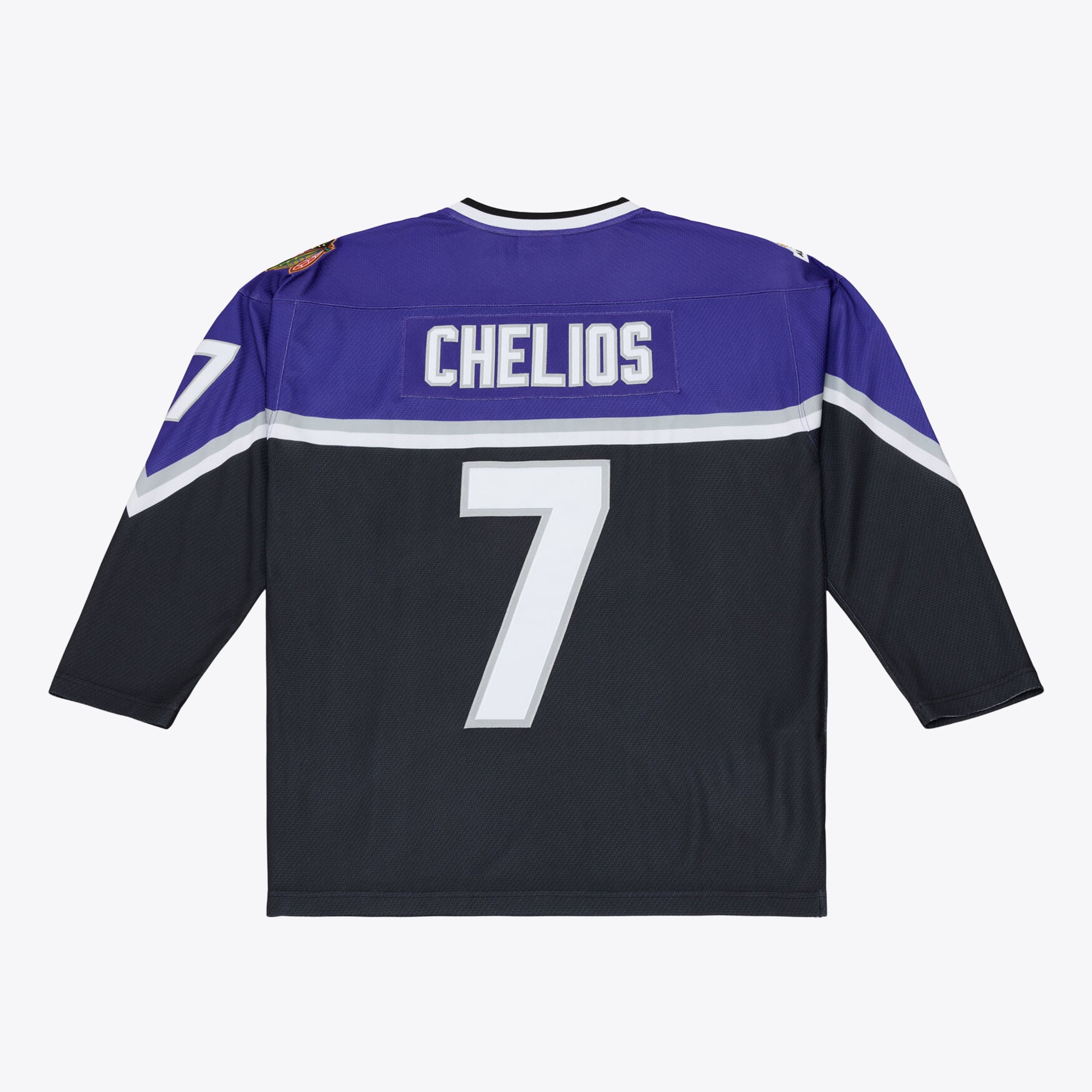 Men's Mitchell & Ness Chris Chelios Blue 1997 NHL All-Star Game Power Play Jersey
