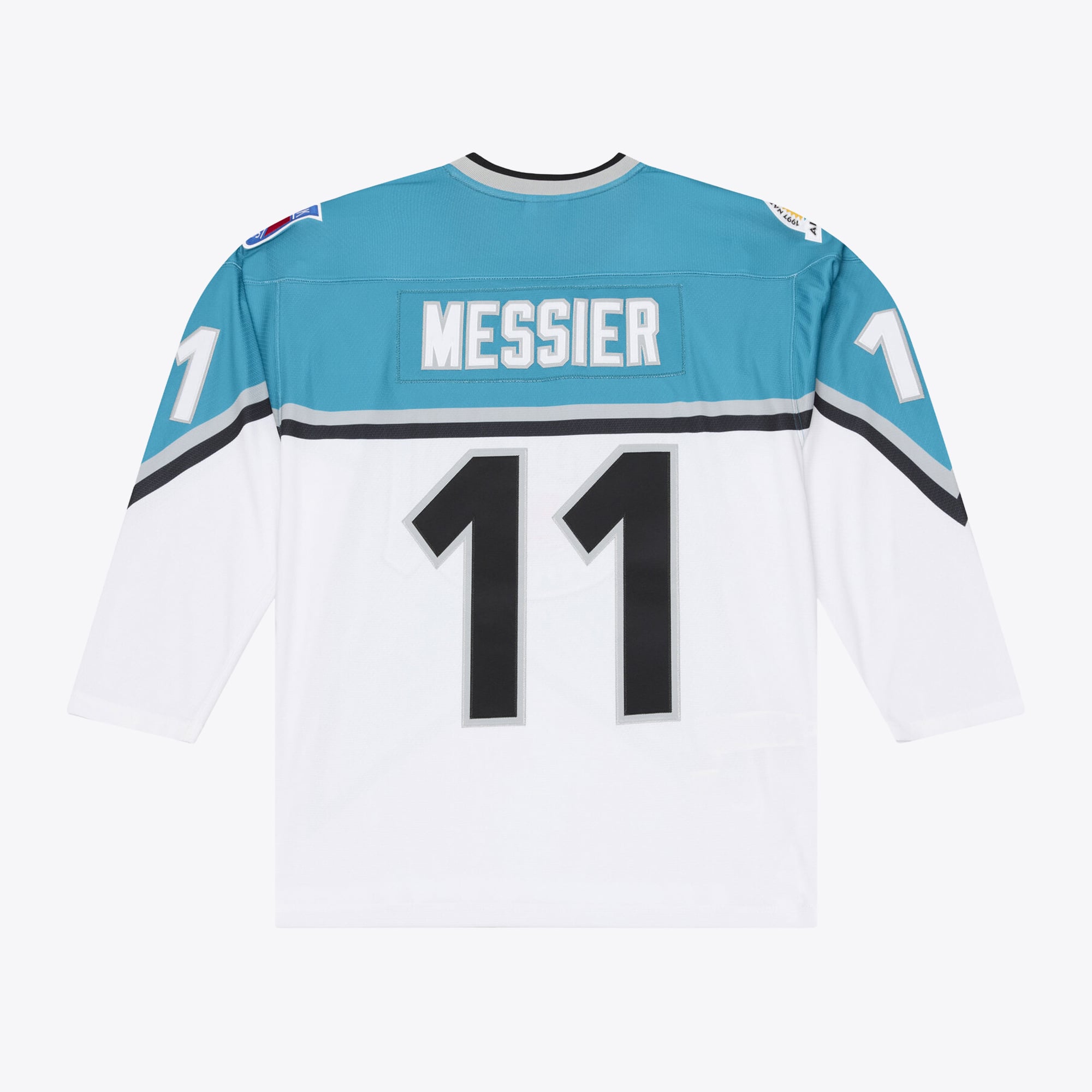 Men's Mitchell & Ness Mark Messier Teal 1997 NHL All-Star Game Power Play Jersey