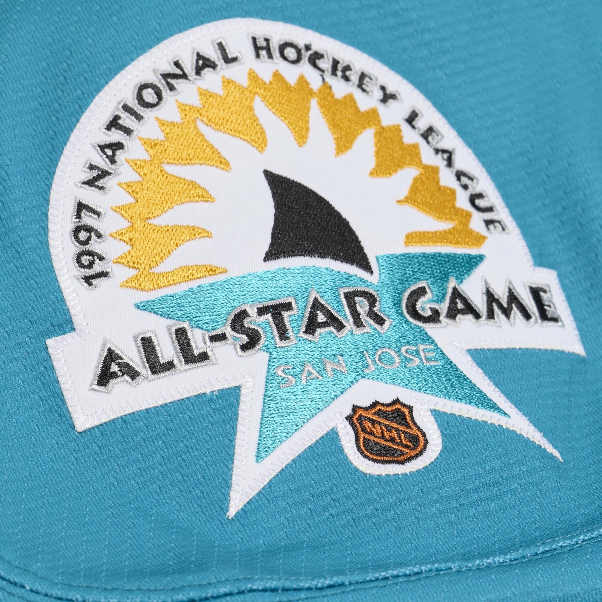 Men's Mitchell & Ness Mark Messier Teal 1997 NHL All-Star Game Power Play Jersey