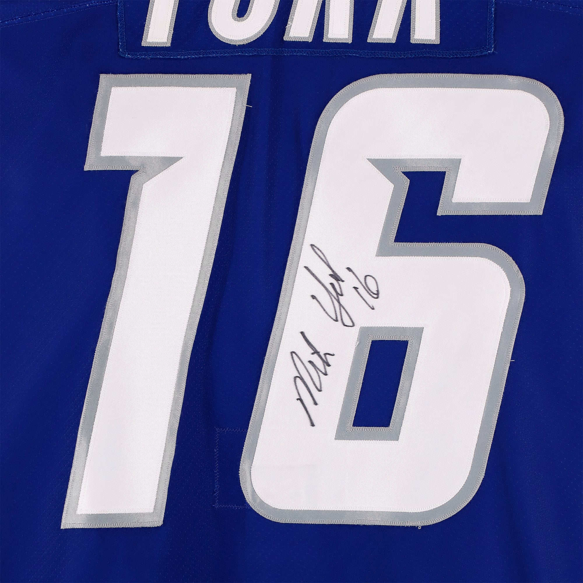 Michael York Team North America Autographed Game-Used #16 Blue Jersey from the 2002 NHL All-Star Game