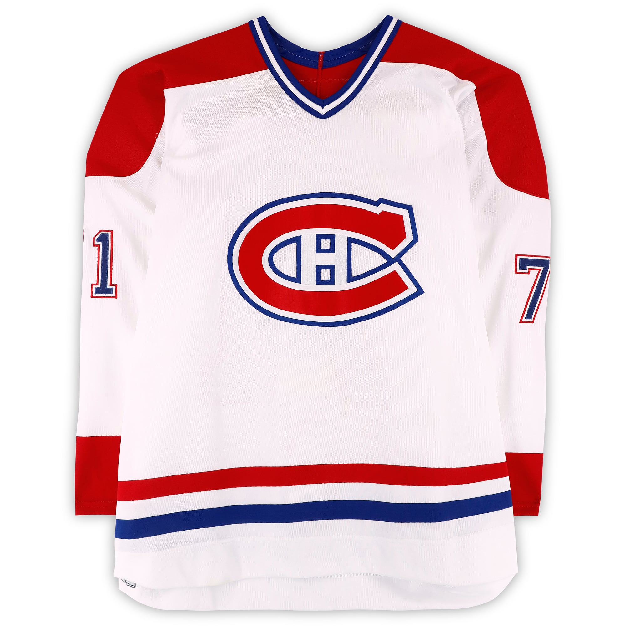 Mike Ribeiro Team Fox Game-Used #71 White Jersey from the 2002 NHL YoungStars Game