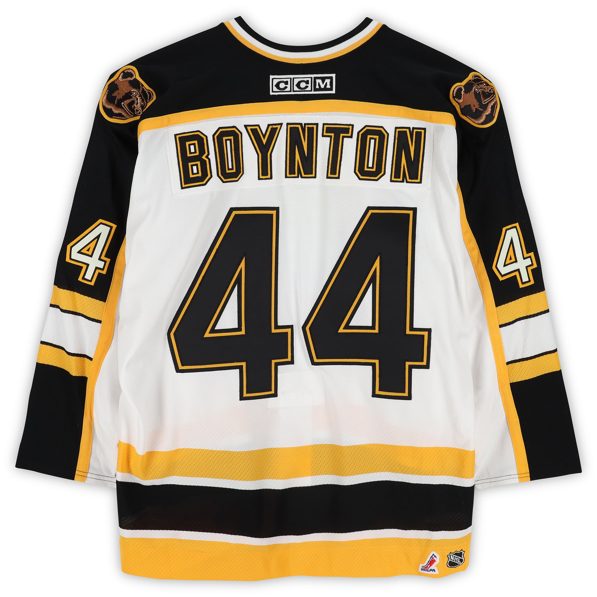Nick Boynton Team Fox Game-Used #44 White Jersey from the 2002 NHL YoungStars Game