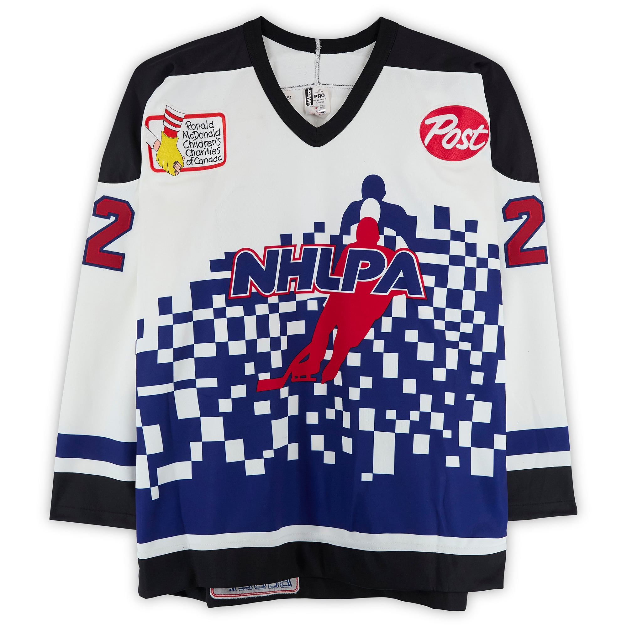 Norm Maciver Team Ontario Game-Used #22 White Bauer Jersey from the 1994 NHL 4 on 4 Challenge