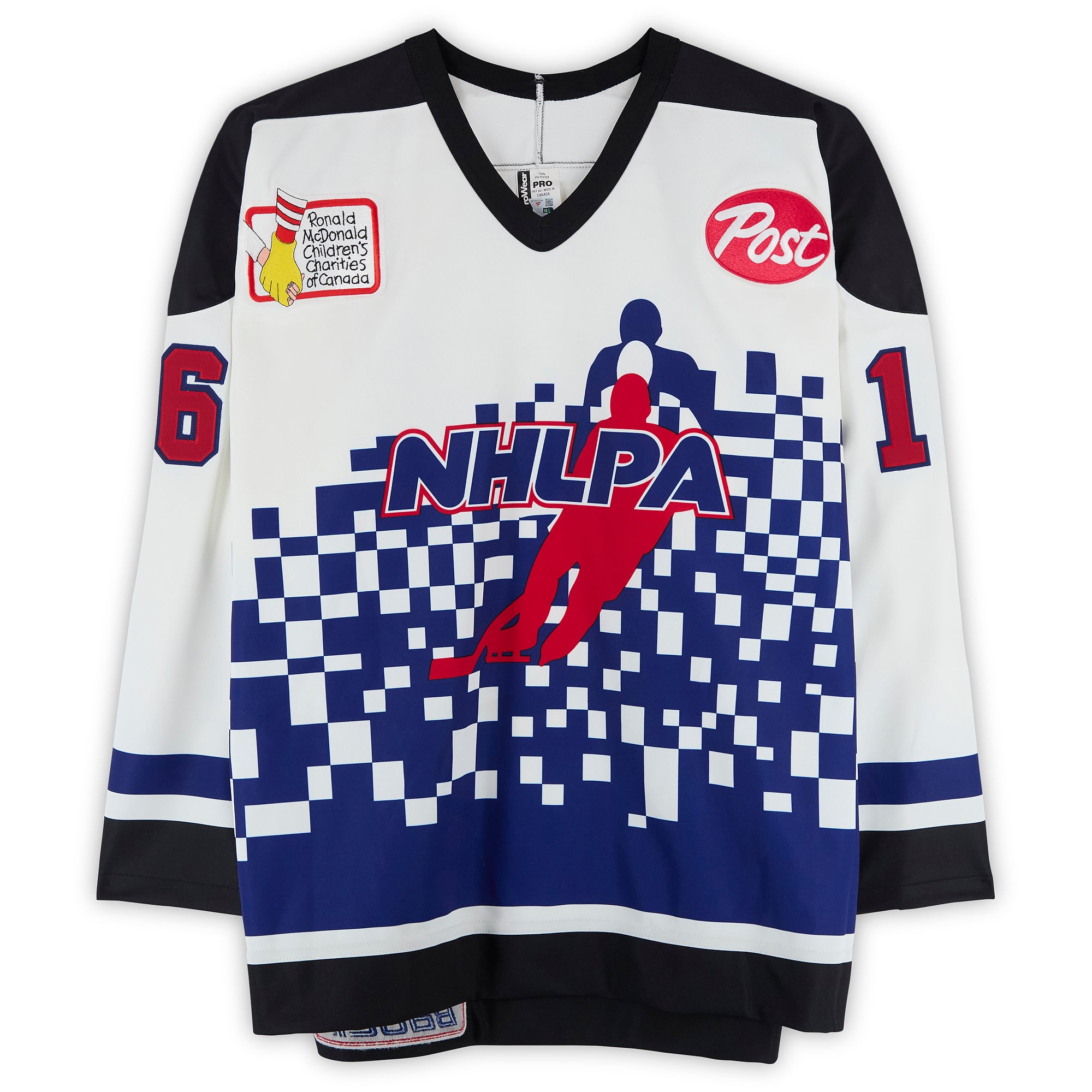 Pat Verbeek Team Ontario Game-Used #16 White Bauer Jersey from the 1994 NHL 4 on 4 Challenge