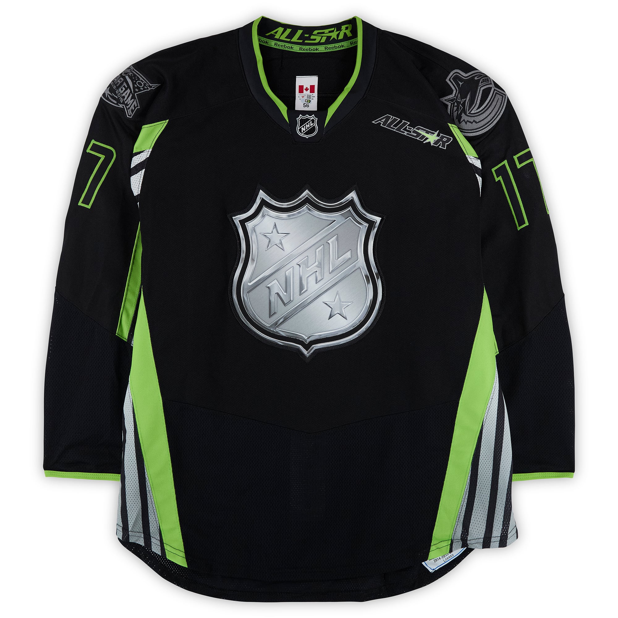 Radim Vrbata Team Foligno Autographed Game-Used #17 Black Reebok Jersey from the 2015 NHL All-Star Game