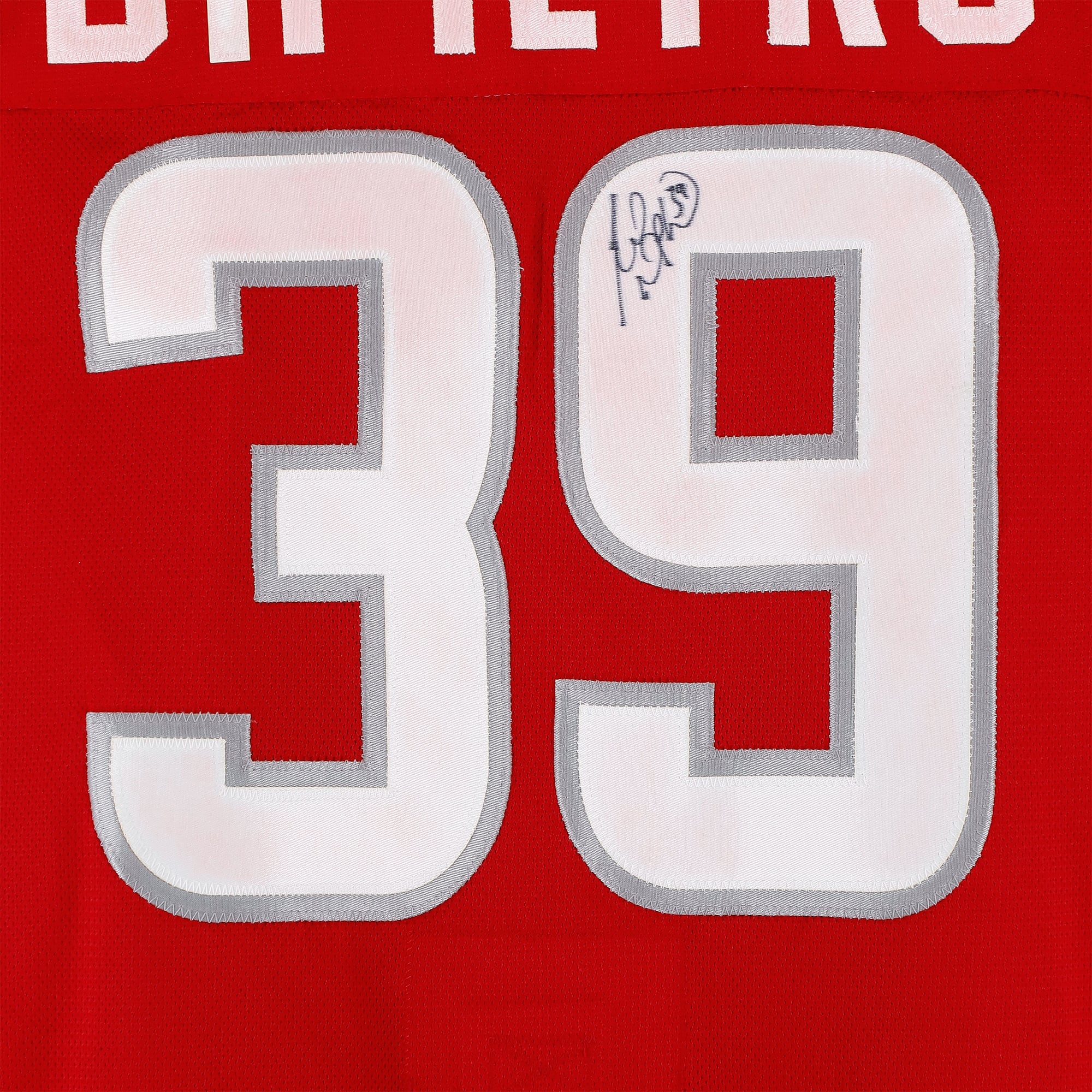 Rick DiPietro Eastern Conference Autographed Game-Used #39 Red Jersey from the 2008 NHL All-Star Game