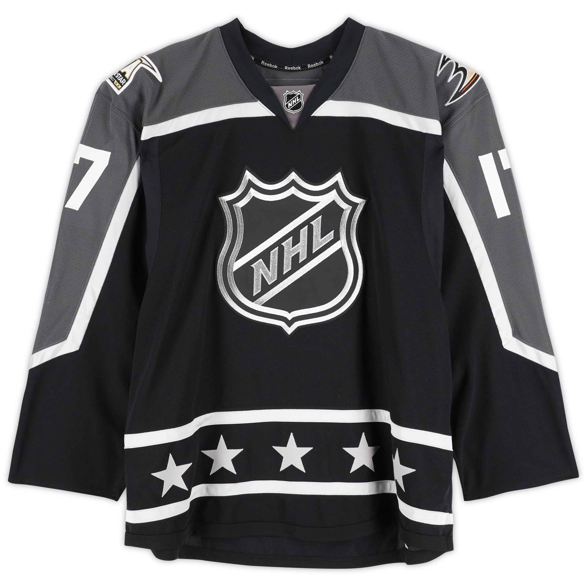 Maillot noir n° 17 porté par Ryan Kesler (division Pacifique) lors du Match des étoiles de la LNH 2017