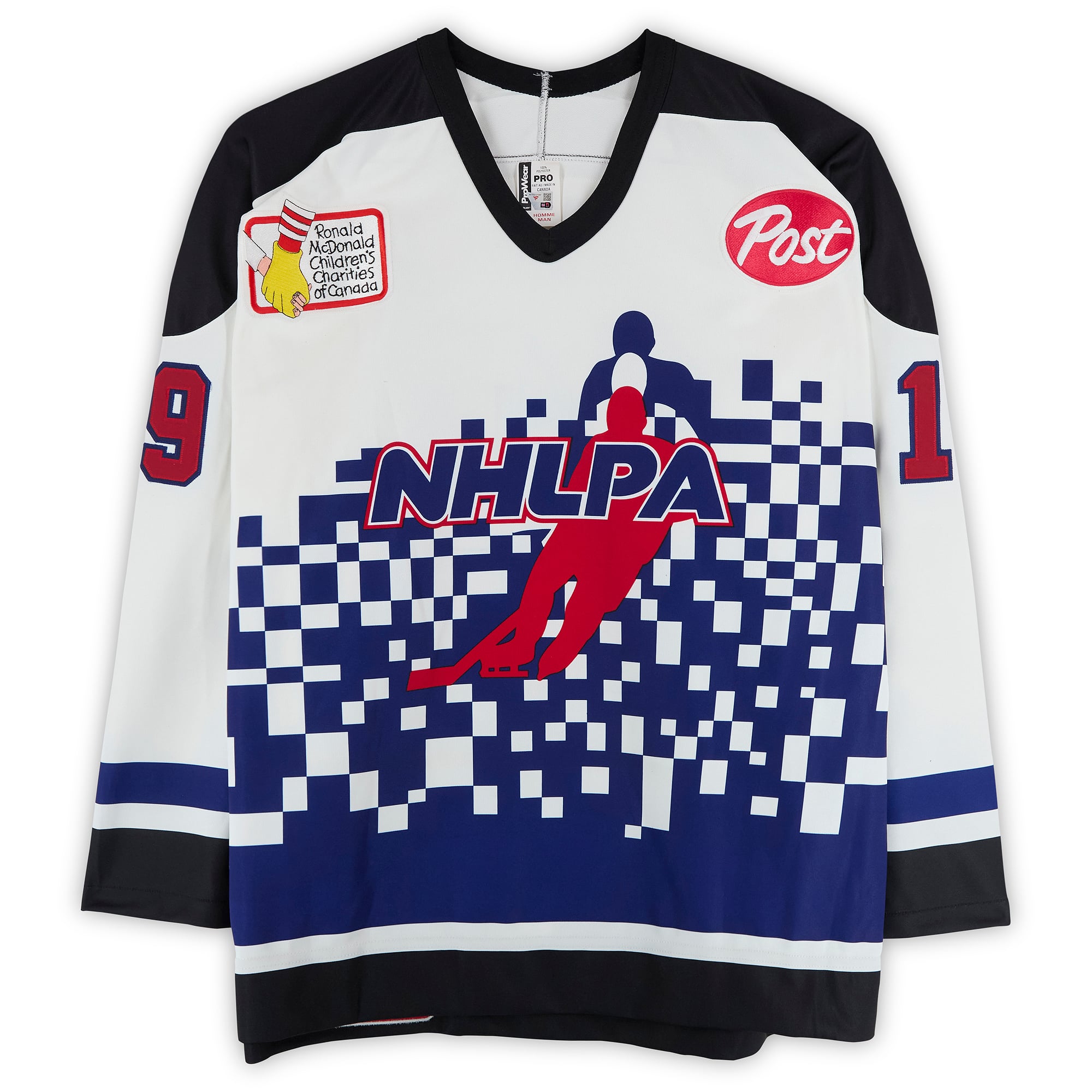 Scott Stevens Team Ontario Game-Used #4 White Bauer Jersey from the 1994 NHL 4 on 4 Challenge