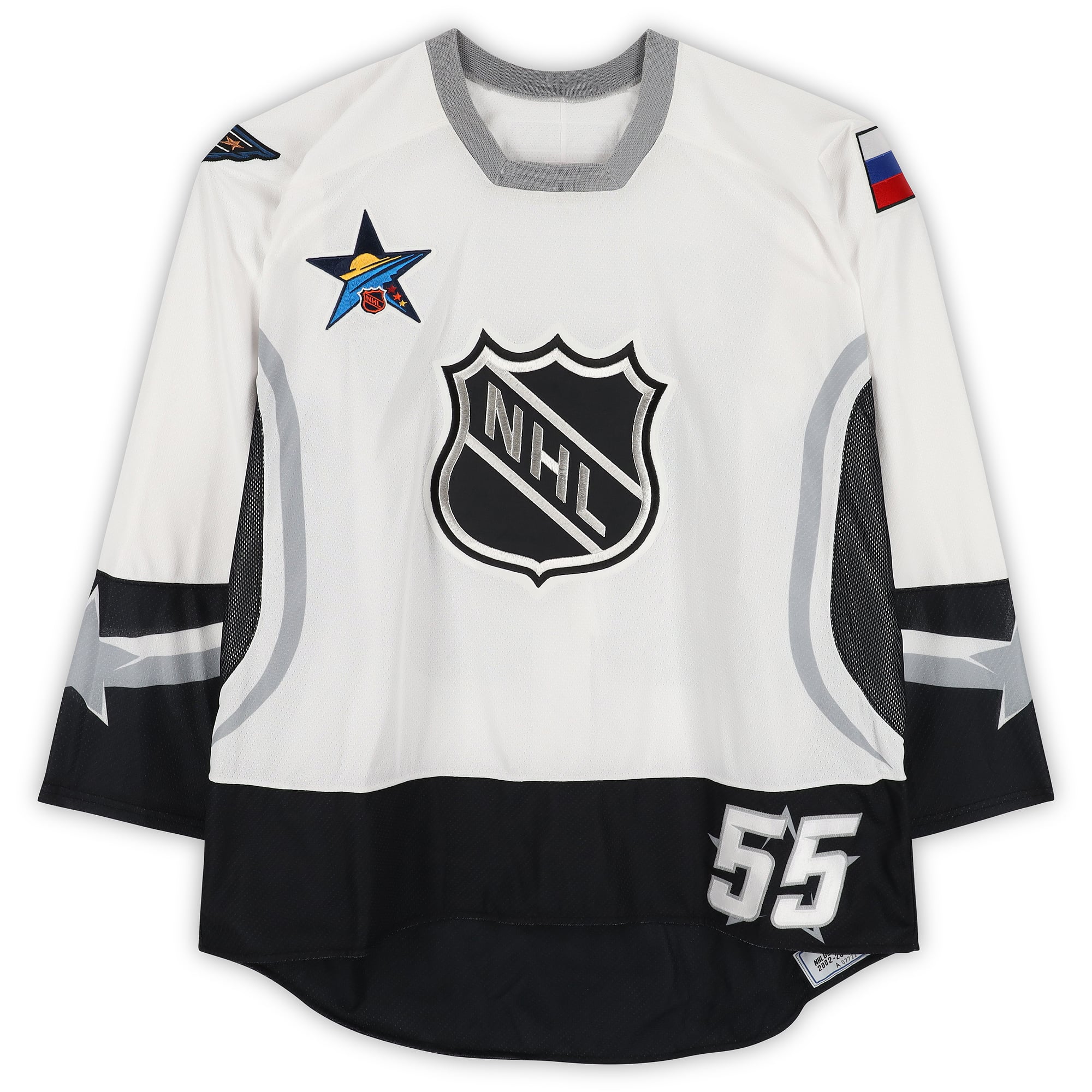 Sergei Gonchar Eastern Conference Autographed Game-Used #55 White CCM Jersey from the 2003 NHL All-Star Game