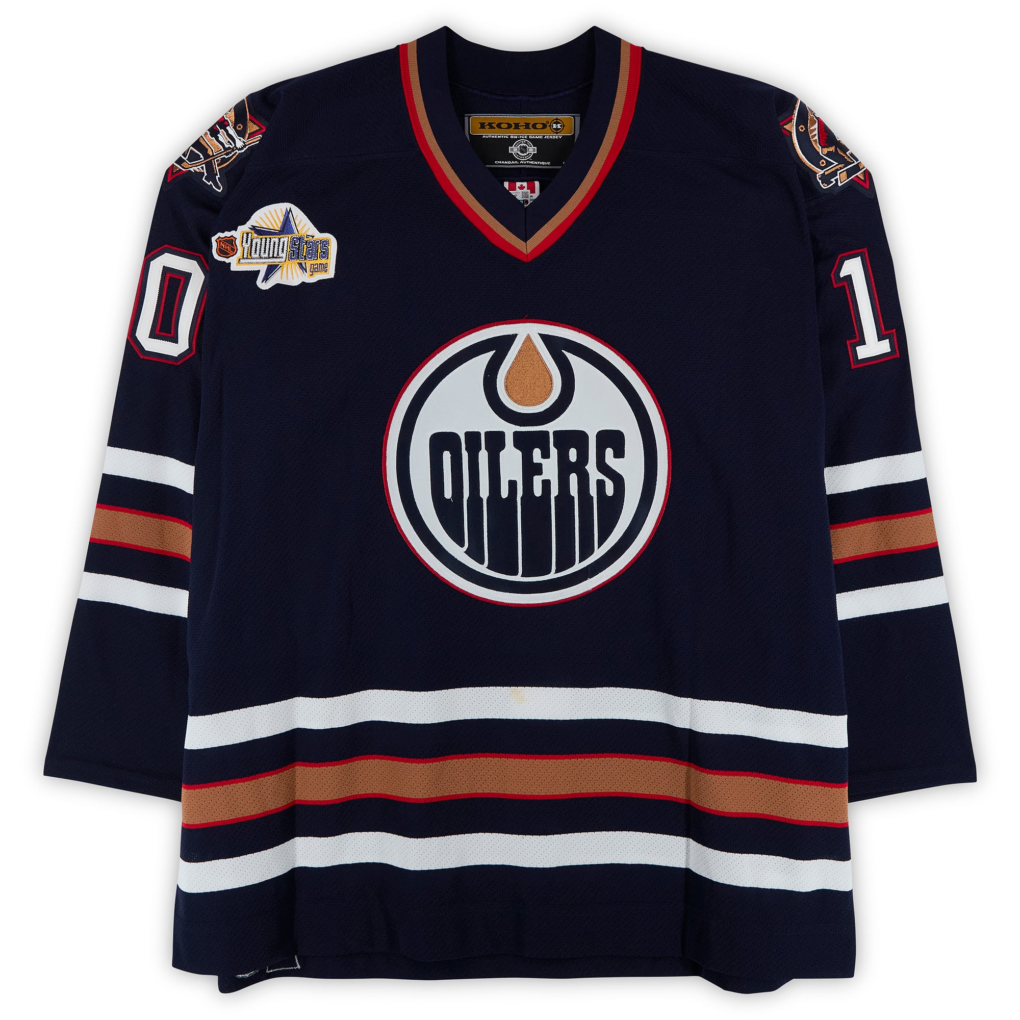 Shawn Horcoff Edmonton Oilers Game-Used #10 Navy KOHO Jersey from the 2003 NHL YoungStars Game