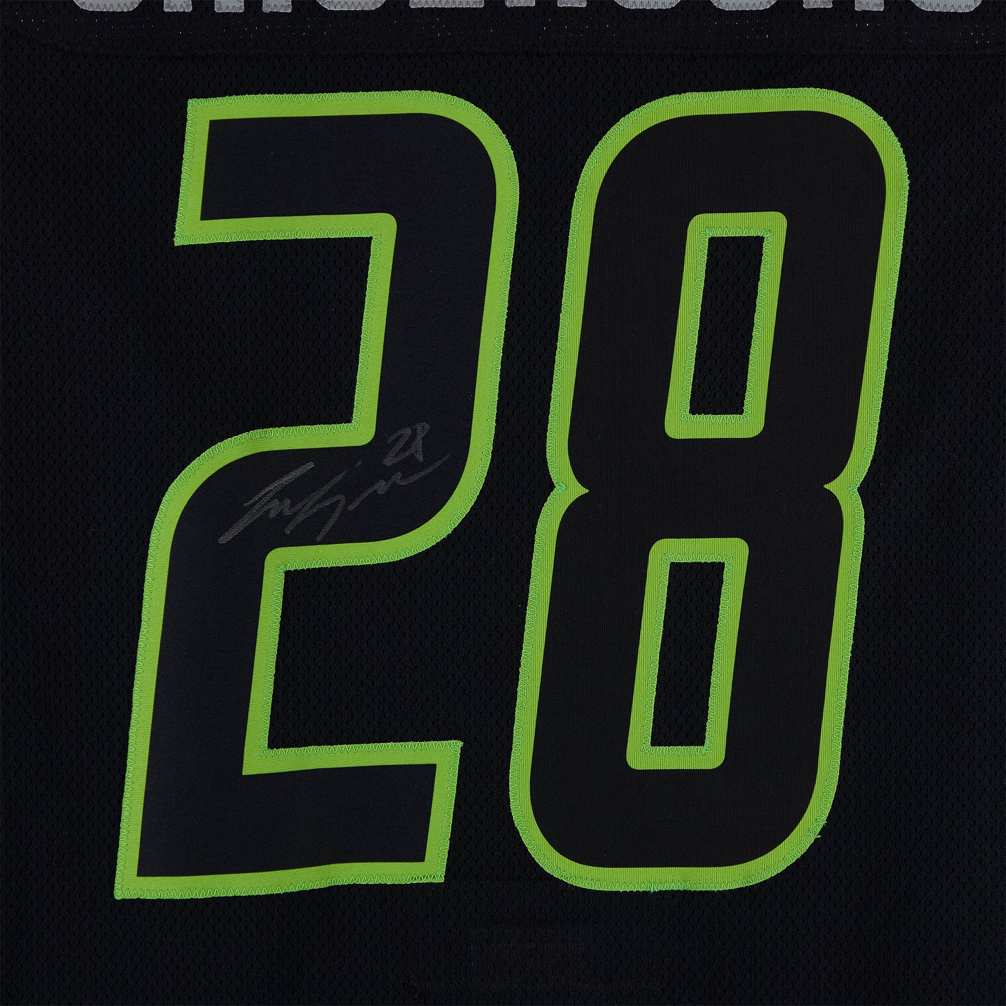 Zemgus Girgensons Team Foligno Autographed Game-Used #28 Black Reebok Jersey from the 2015 NHL All-Star Game
