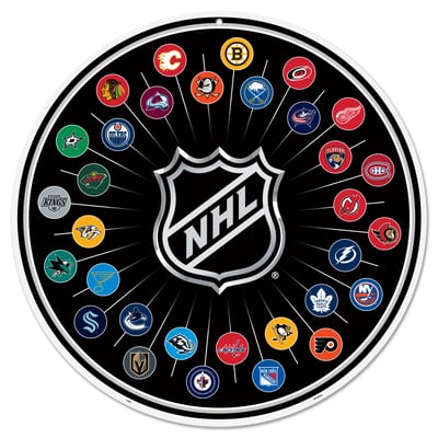 NHL 22" Multi-Team Round Wall Sign