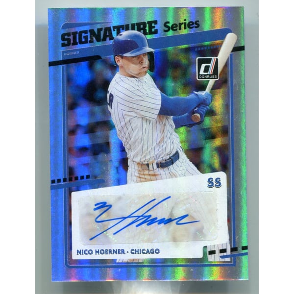 Nico Hoerner Autographed Trading Cards, Signed Nico Hoerner 