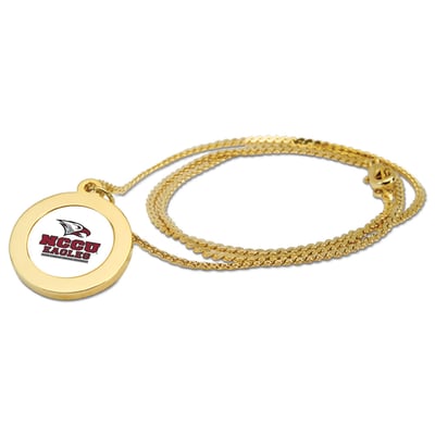North Carolina Central Eagles Pendant Necklace - Gold