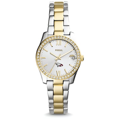 North Carolina Central Eagles Fossil Women's Scarlette Mini Two Tone Stainless Steel Watch