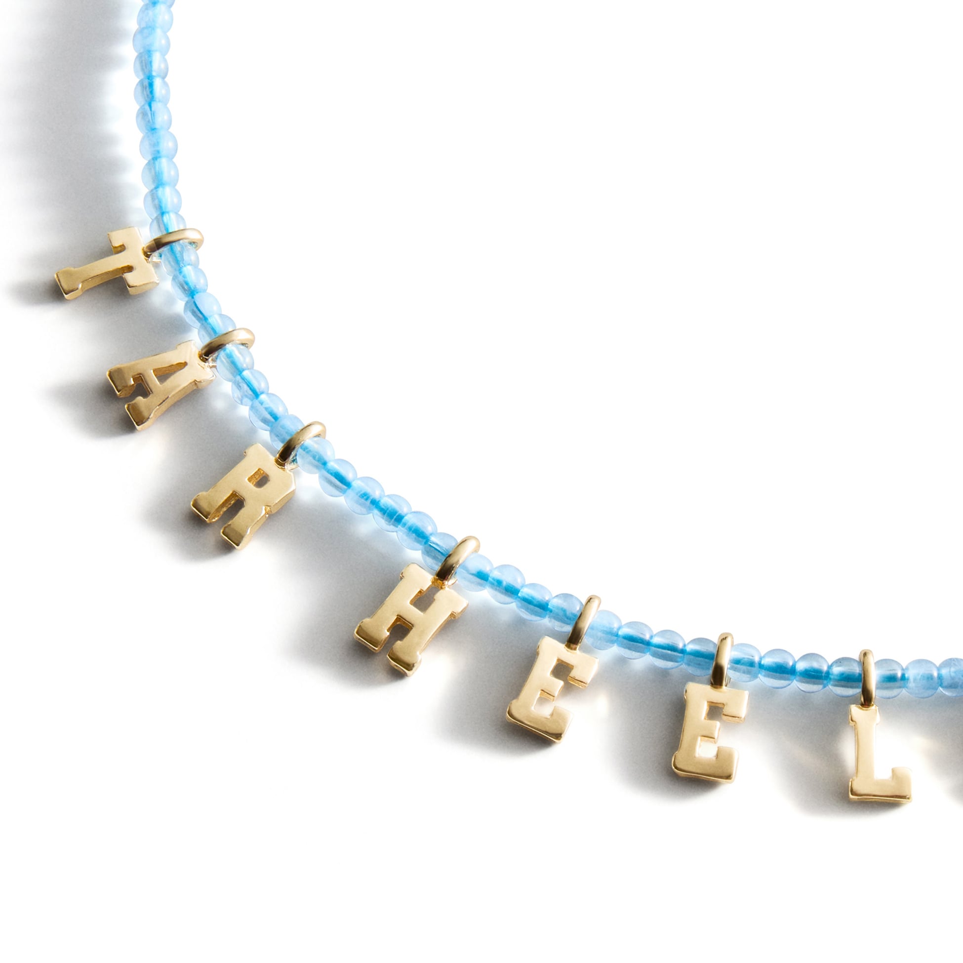 BaubleBar North Carolina Tar Heels Delicate Beaded Slogan Necklace
