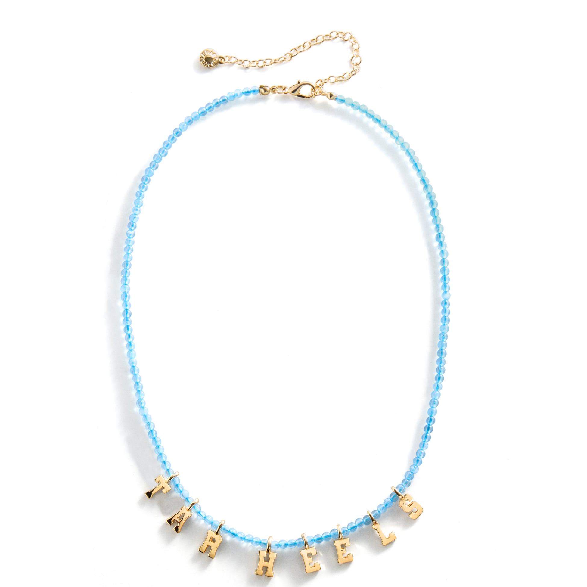 Collier à slogan délicat en perles BaubleBar North Carolina Tar Heels